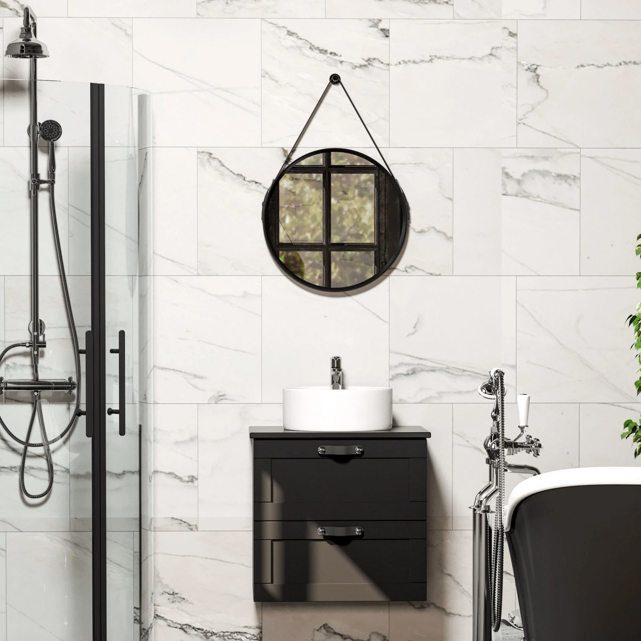 Røsnæs Spegel Ø55cm - Speglar - BATH DELUXE - EXCLUSIVE - 01 - 055 - 00 - 70 - 00 - BATHDELUXE SWEDEN