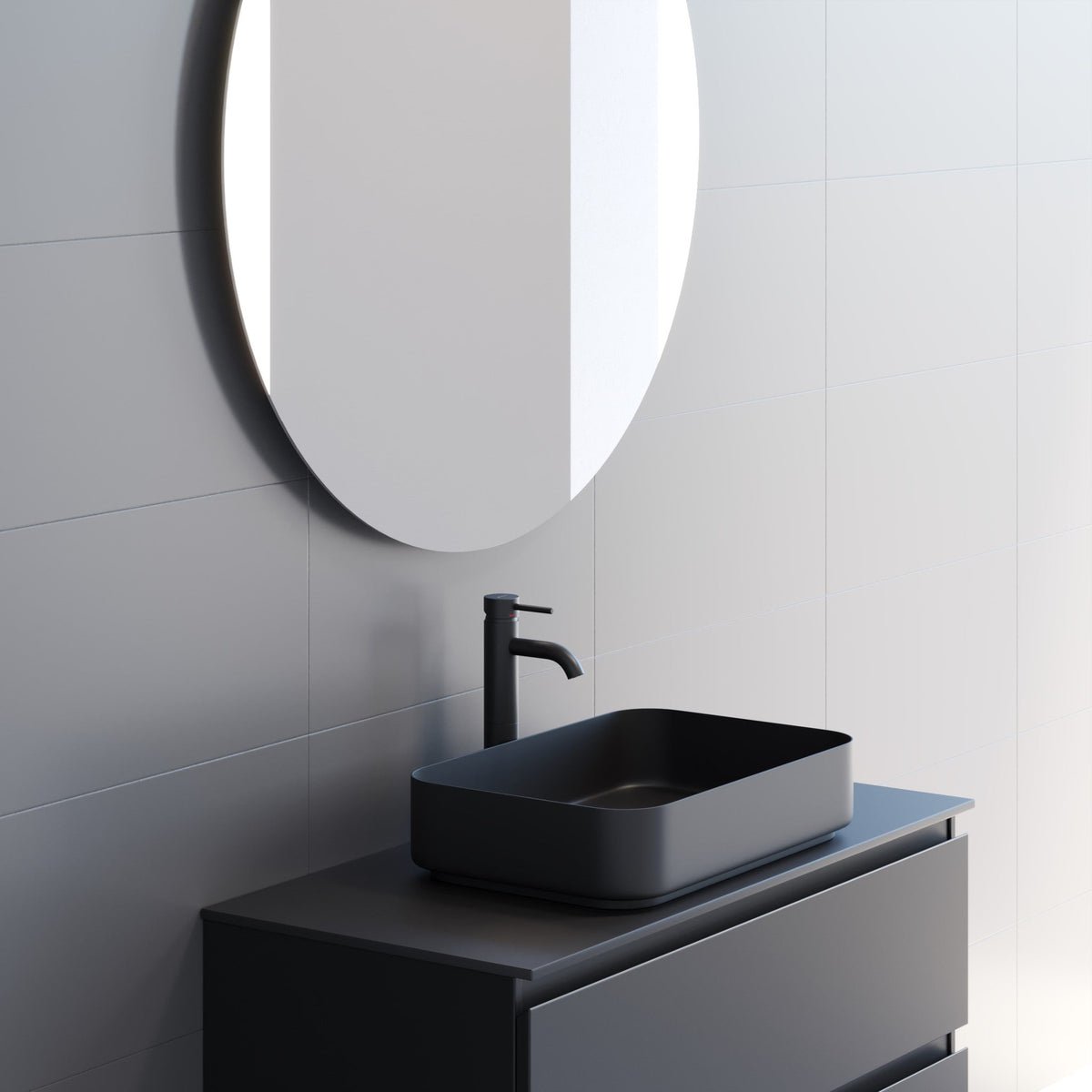 Nordborg Spegel, Rund - Speglar - BATH DELUXE - EXCLUSIVE - 01 - 060 - 00 - 58 - 00 - BATHDELUXE SWEDEN