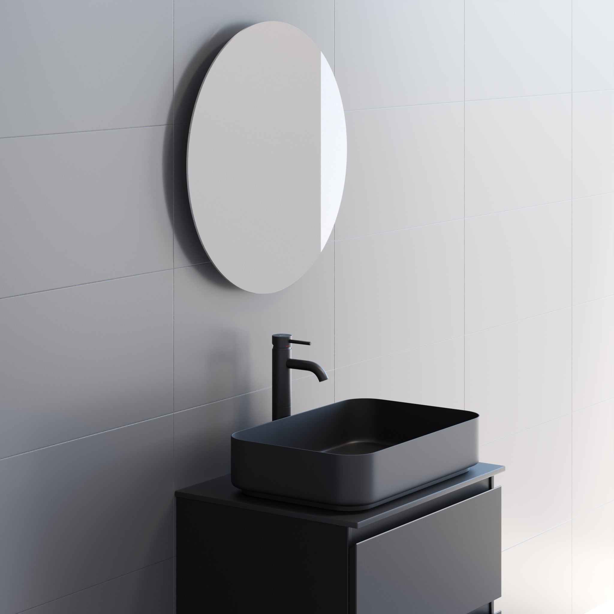 Nordborg, Spegel, Spegel - 60 cm - Spegel - BATH DELUXE - EXCLUSIVE - 01-060-00-58-00 - BATHDELUXE SWEDEN