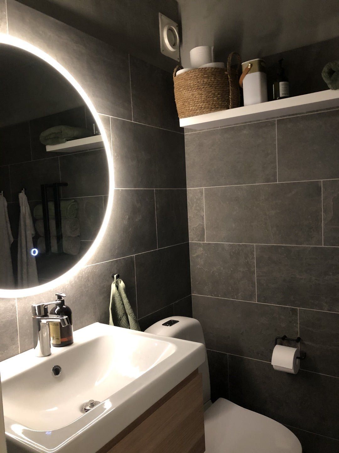 Round LED mirror - Ø80 cm - dimmable with cold/warm light - Fornæs - MASTERSTORE - 8595677103328 - LED Mirrors - 01-080-08-58-00 - 8595677103328