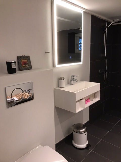 Rectangular LED mirror 90x75 cm - dimmable with cold/warm light - Fornæs - MASTERSTORE - 8595677103281 - LED Mirrors - 01-090-07-58-00 - 8595677103281