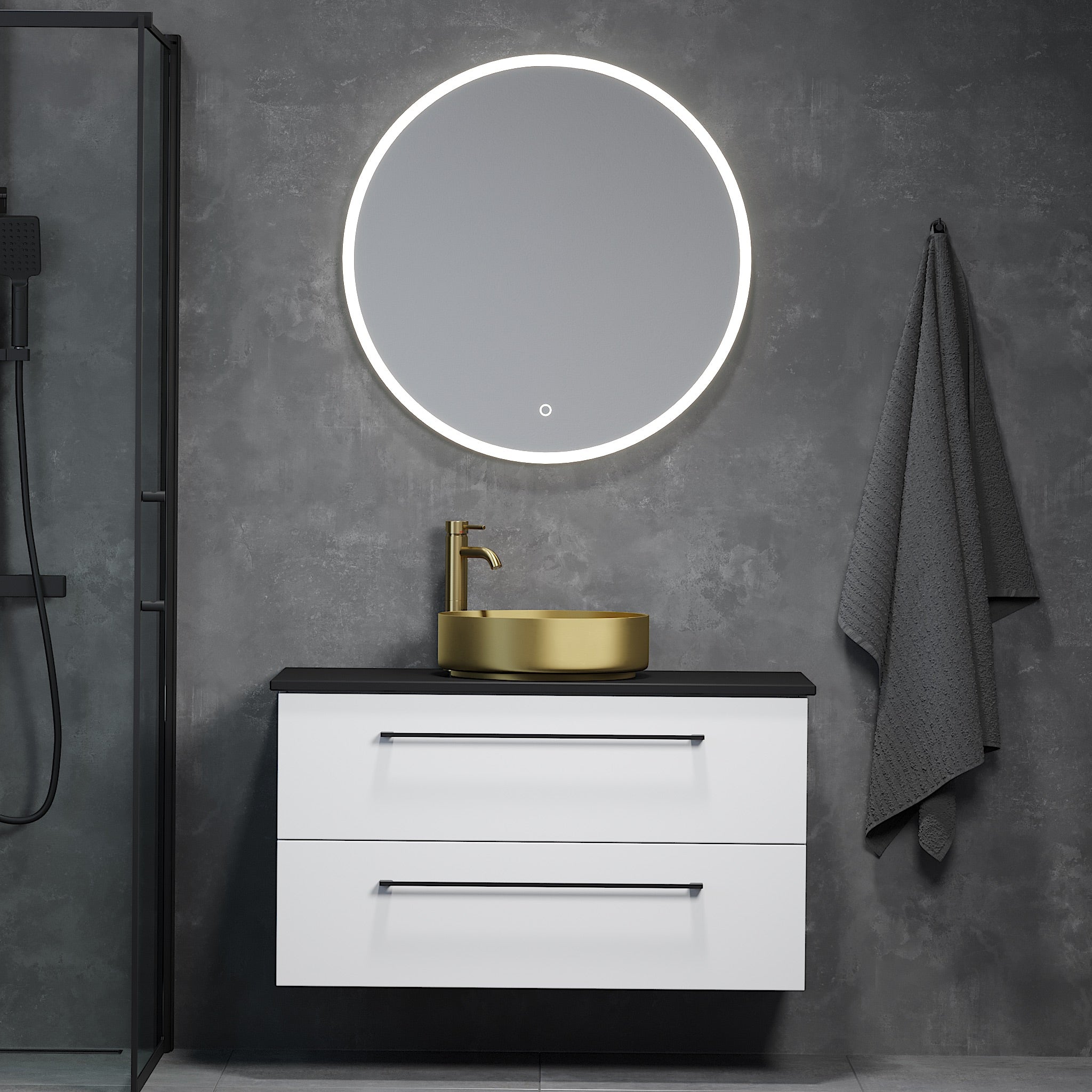 Fornæs rund LED spegl - Speglar - BATH DELUXE - EXCLUSIVE - 01 - 100 - 08 - 58 - 00 - BATHDELUXE SWEDEN
