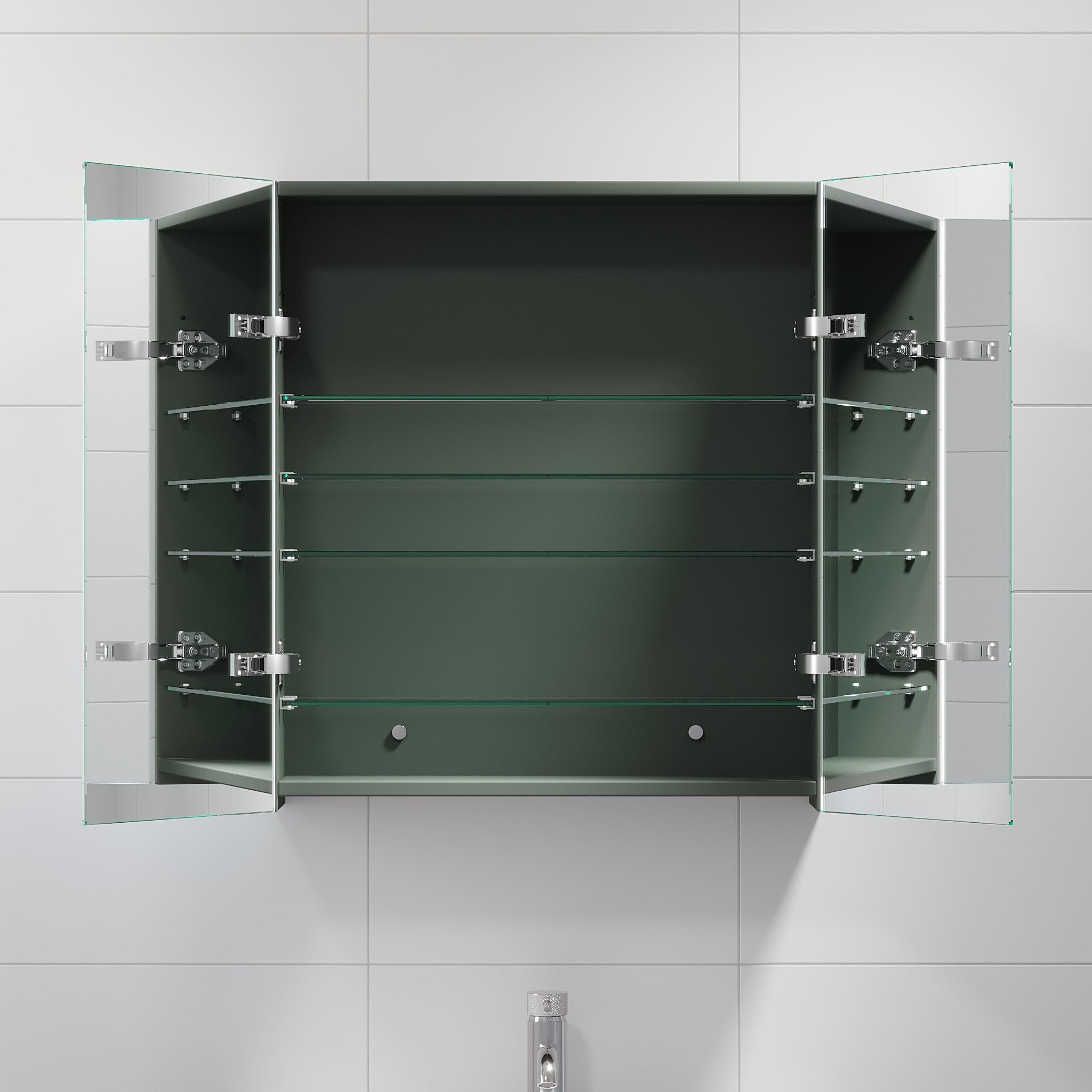 Morgedal Spegelskåp, Grön Matt - Spegelskåp - BATH DELUXE - EXCLUSIVE - 02 - 060 - 52 - 05 - 00 - BATHDELUXE SWEDEN