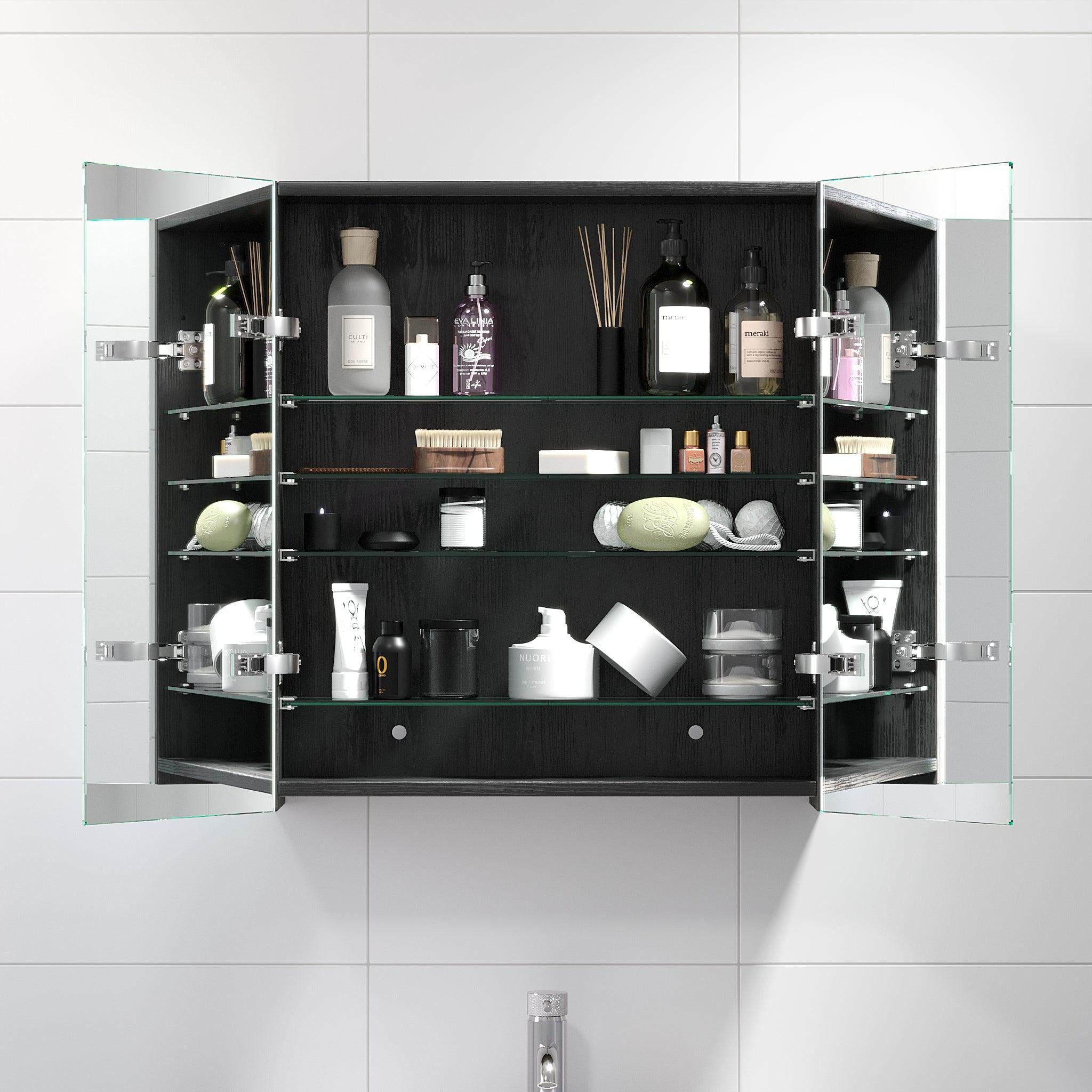 Morgedal Spegelskåp, Svart Trä - Spegelskåp - BATH DELUXE - EXCLUSIVE - 02 - 060 - 53 - 22 - 00 - BATHDELUXE SWEDEN