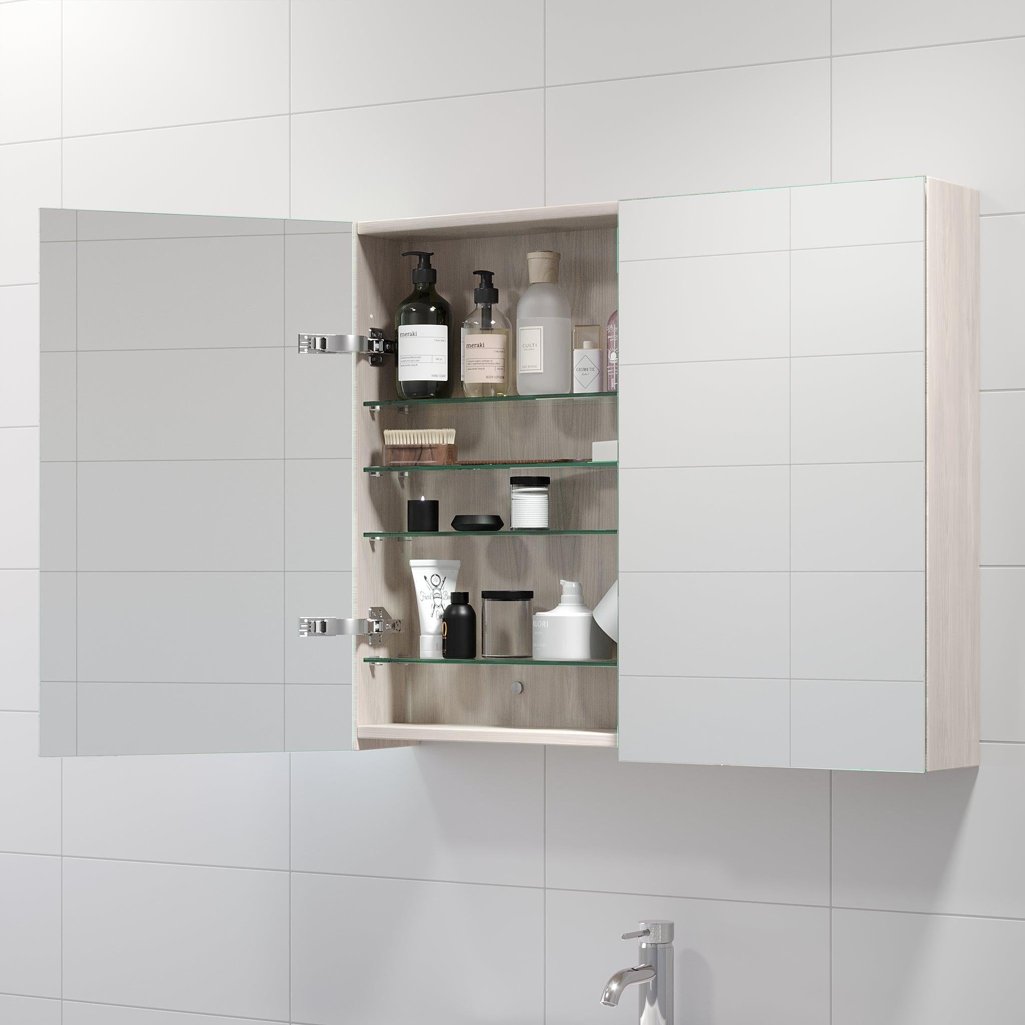 Morgedal Spegelskåp, Ljus Trä - Spegelskåp - BATH DELUXE - EXCLUSIVE - 02 - 080 - 53 - 33 - 00 - BATHDELUXE SWEDEN