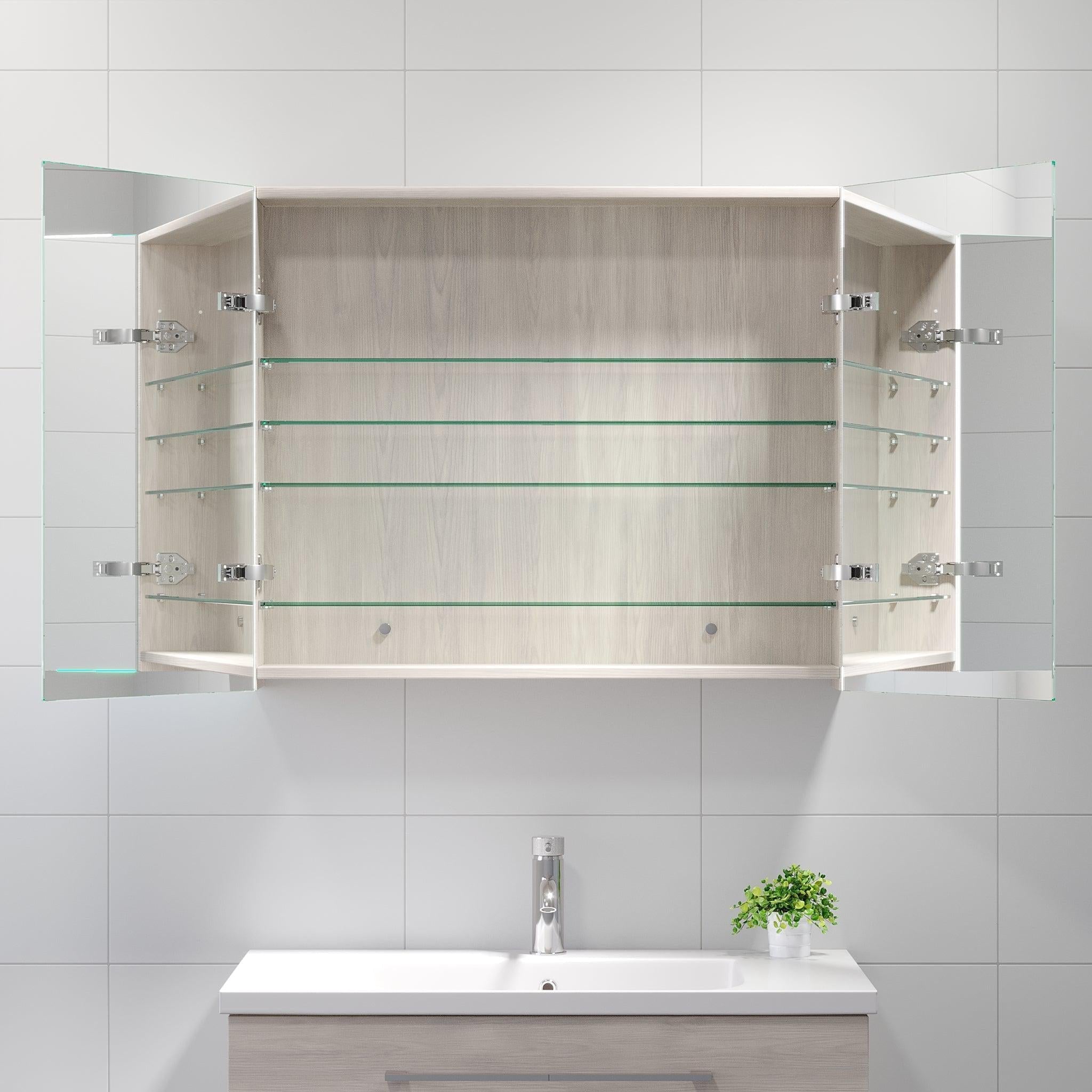 Morgedal Spegelskåp, Ljus Trä - Spegelskåp - BATH DELUXE - EXCLUSIVE - 02 - 080 - 53 - 33 - 00 - BATHDELUXE SWEDEN
