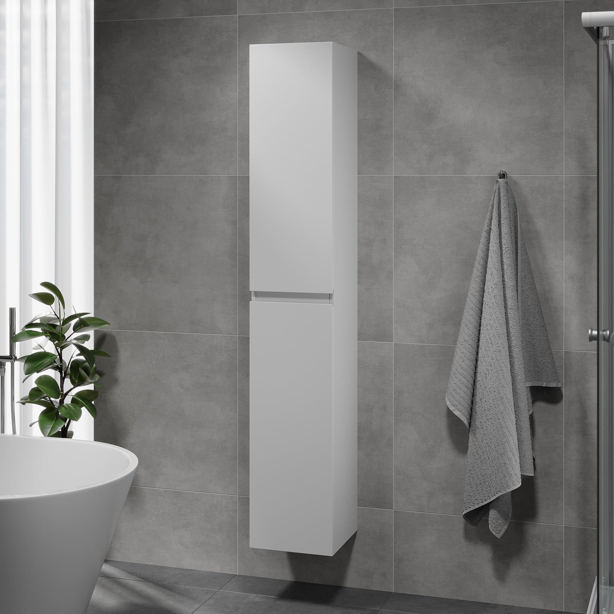 Kenwood, High Cabinet, White Mat - 30 cm - MASTERSTORE - 8595677177923 - High Cabinet - 04 - 030 - 63 - 01 - 01 - 8595677177923