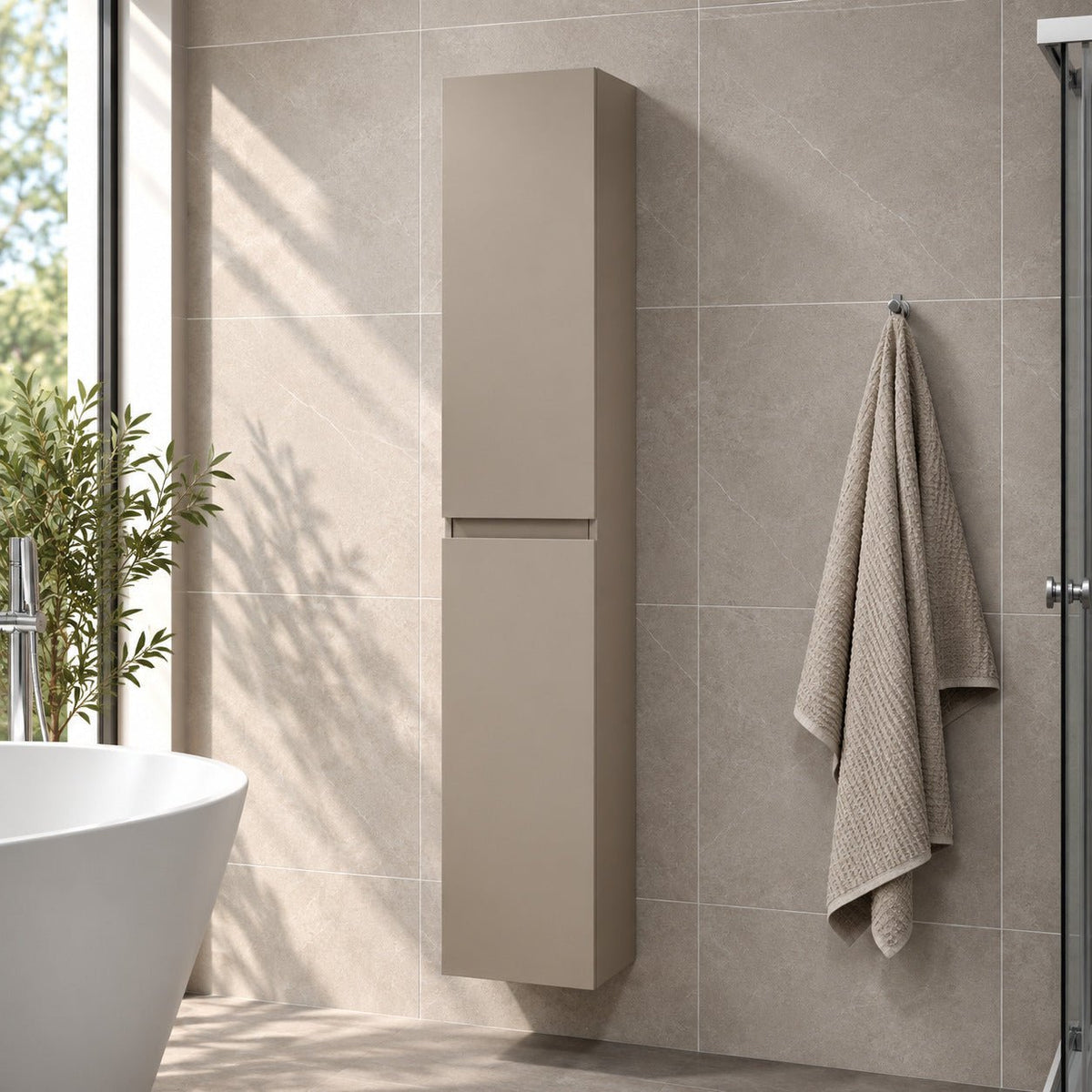 Högskåp - 30x31x174 cm - 2 dörrar - Marakesh - Kenwood - Högskåp - Bath Deluxe - Kenwood - 04-030-63-29-01 - BATHDELUXE SWEDEN