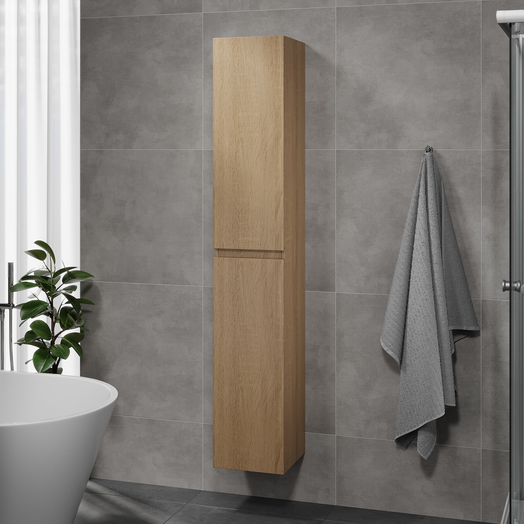 Kenwood, High Cabinet, Oak - 30 cm - MASTERSTORE - 8595677180725 - High Cabinet - 04 - 030 - 64 - 86 - 01 - 8595677180725