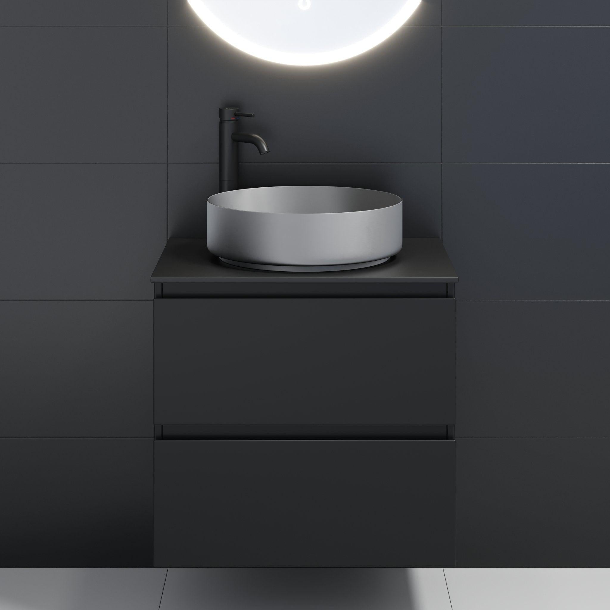Ljørdal, Tvättställ, Svart Matta - 40 cm - Handfat - BATH DELUXE - EXCLUSIVE - 06-040-16-02-00 - BATHDELUXE SWEDEN