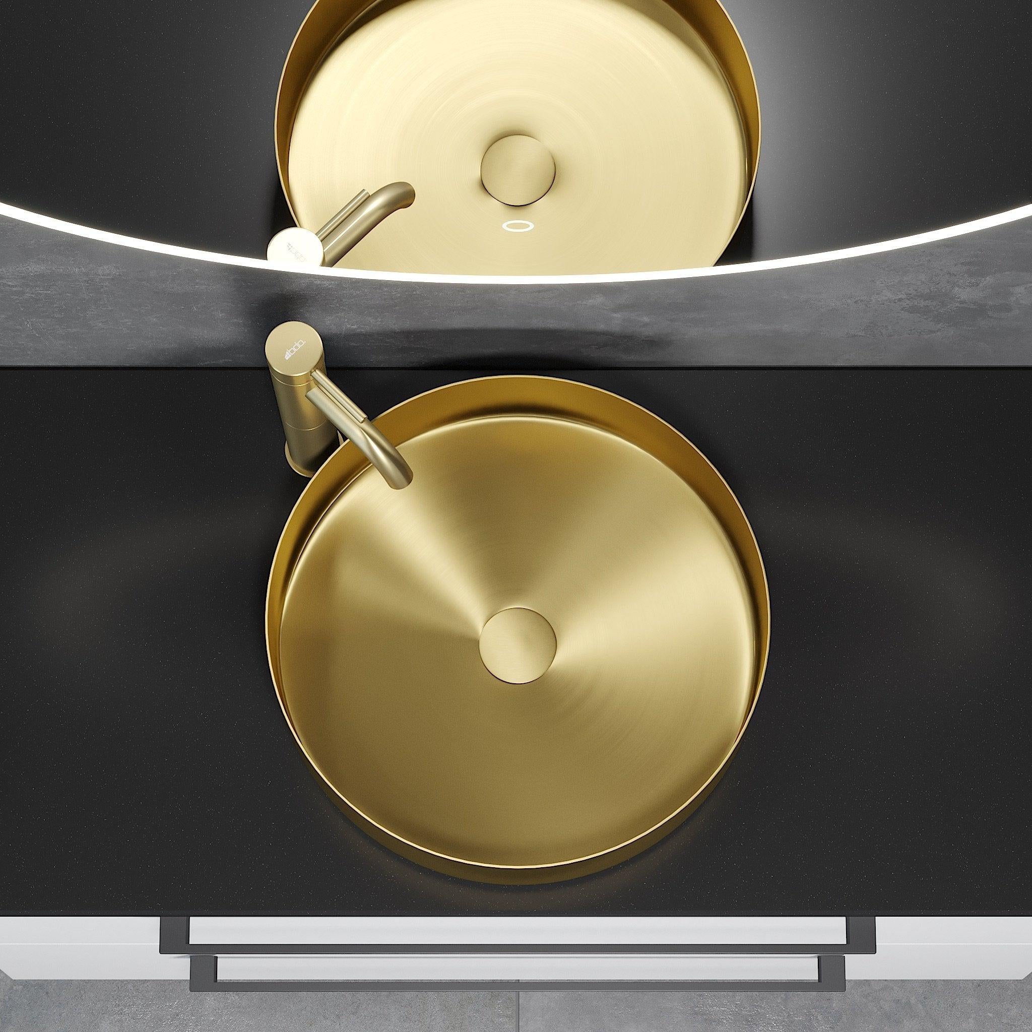 Ljørdal, Wash Basin, Brass Mat - 40 cm - MASTERSTORE - 8595677129168 - Wash Basin - 06 - 040 - 16 - 70 - 00 - 8595677129168