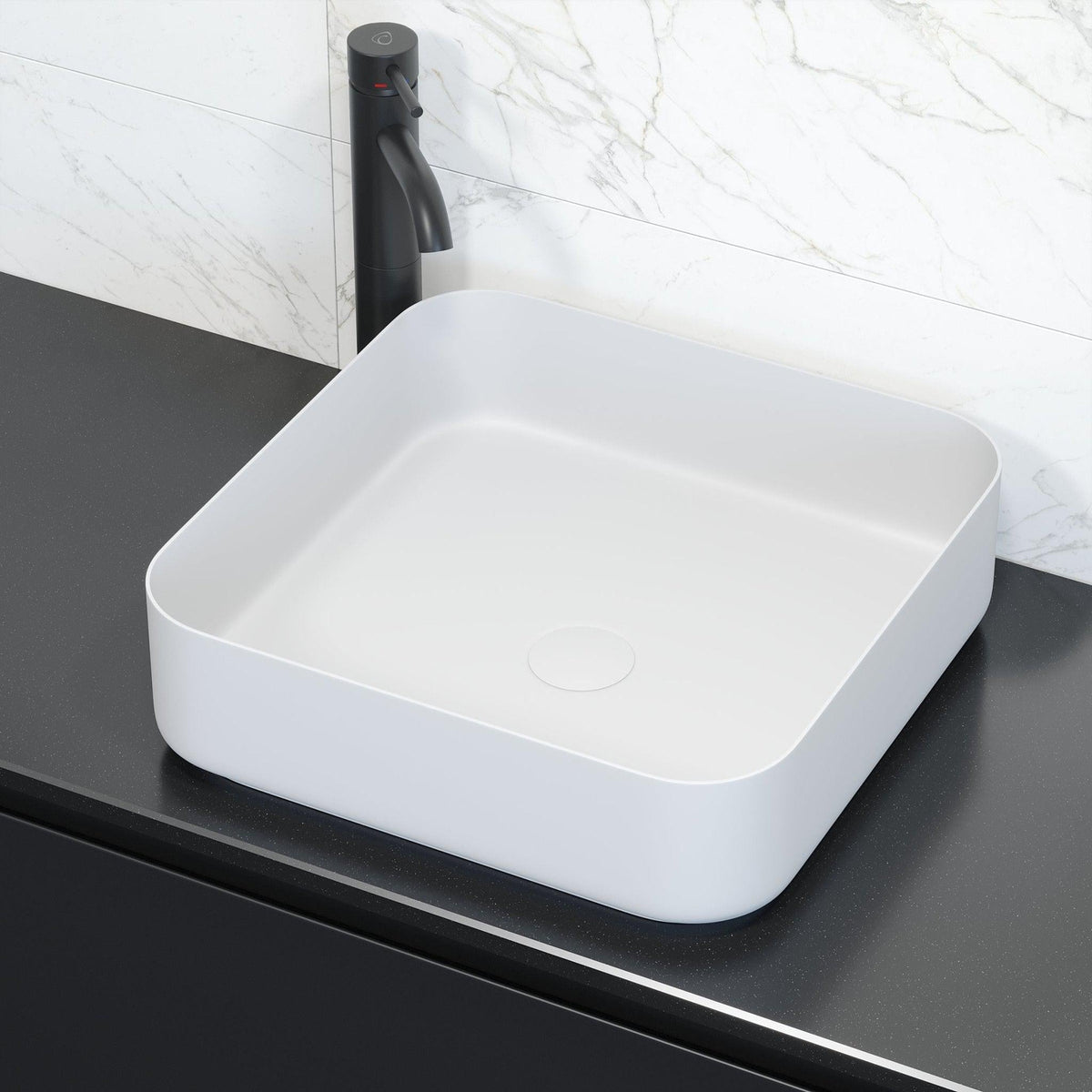 Ljørdal, Wash Basin, White Mat - 40 cm - MASTERSTORE - 8595677136111 - Wash Basin - 06 - 040 - 17 - 01 - 00 - 8595677136111