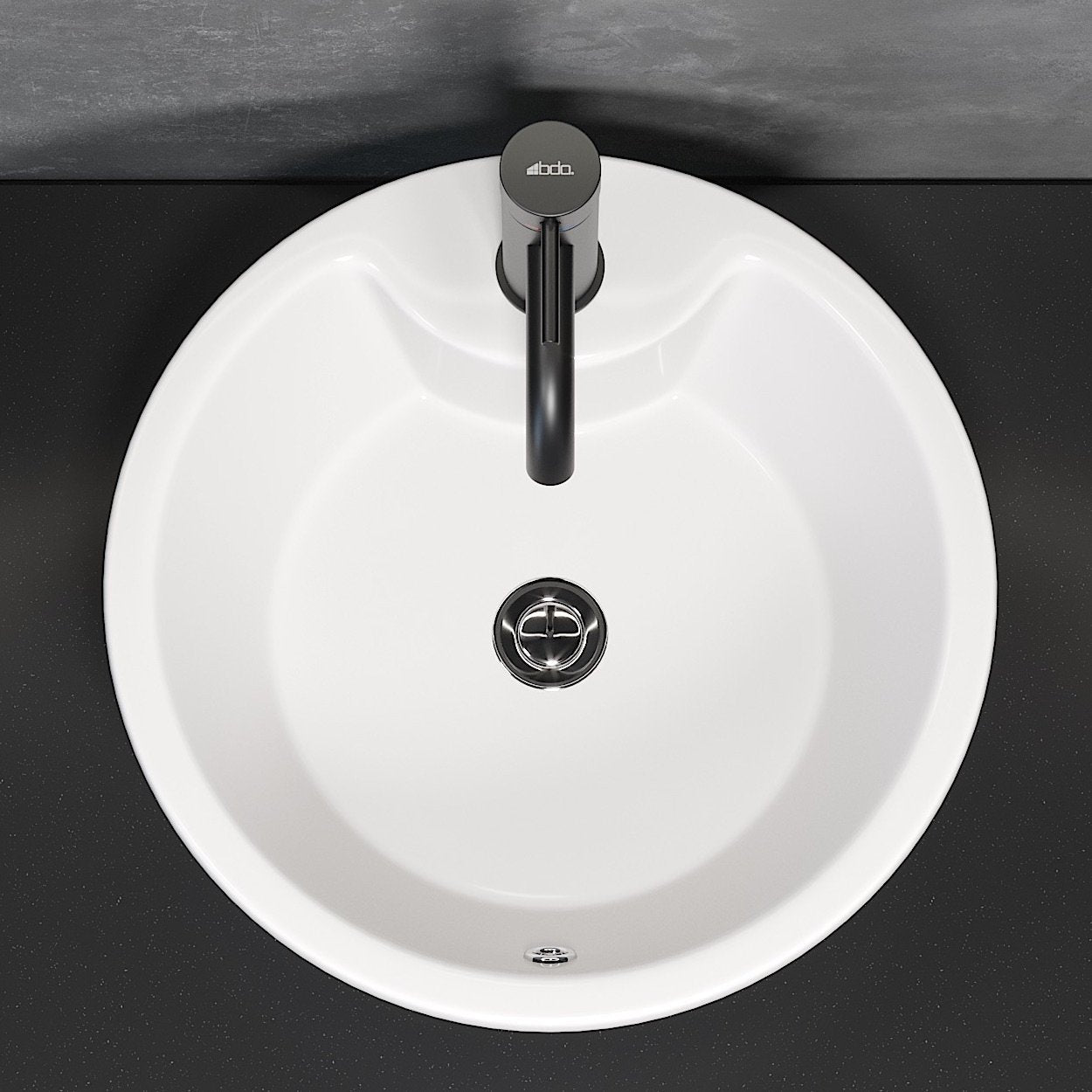 Drammen, Wash Basin, White Glossy - 40,1 cm - MASTERSTORE - 8594175643817 - Wash Basin - 06 - 045 - 11 - 11 - 00 - 8594175643817