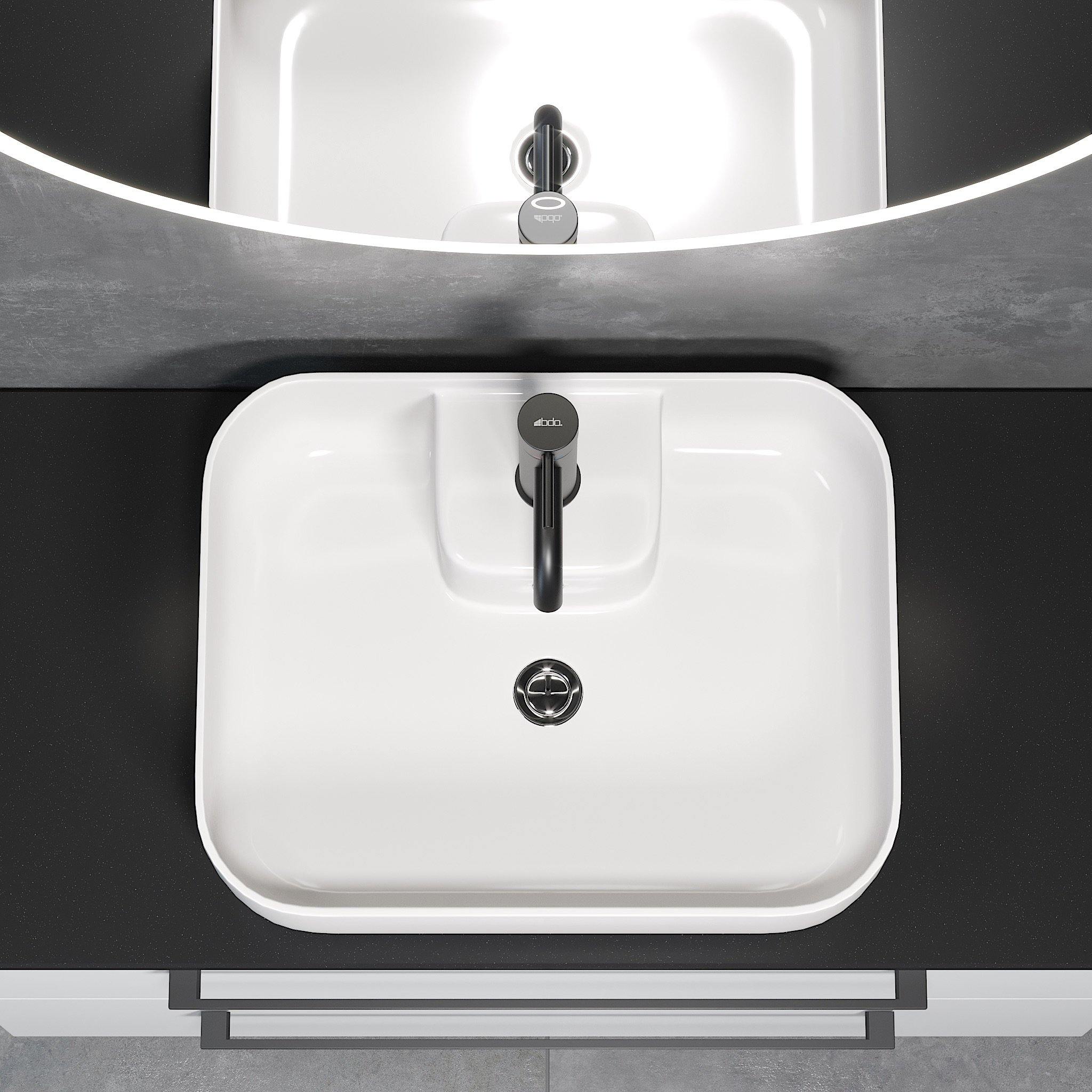 Kristiansand Fristående Tvättställ, Vitt - Handfat - BATH DELUXE - EXCLUSIVE - 06 - 050 - 12 - 11 - 00 - BATHDELUXE SWEDEN