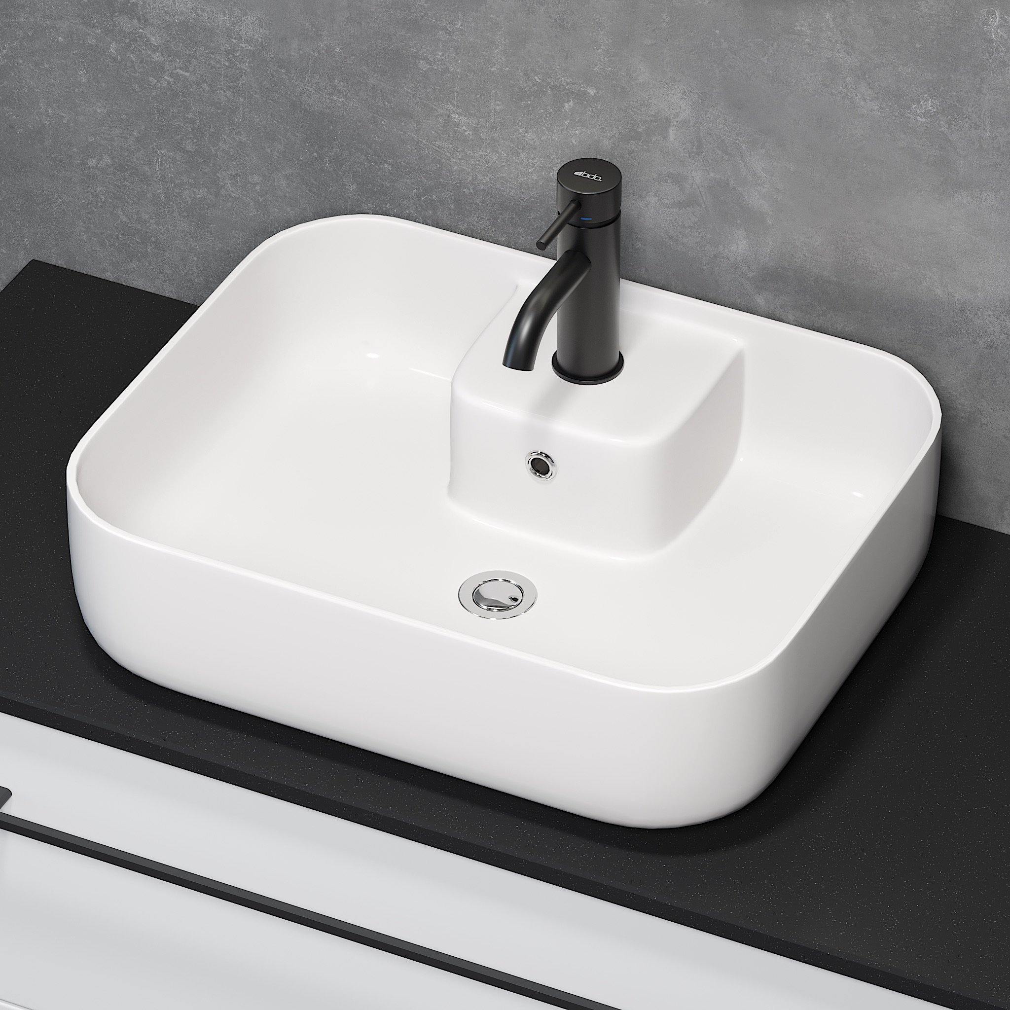 Kristiansand Fristående Tvättställ, Vitt - Handfat - BATH DELUXE - EXCLUSIVE - 06 - 050 - 12 - 11 - 00 - BATHDELUXE SWEDEN