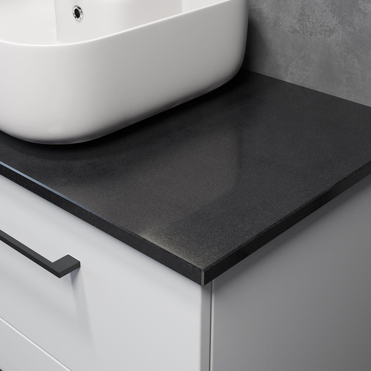 Steinkjer, Countertop, Black Glossy - 81,4 cm - MASTERSTORE - 8594175644067 - Countertop - 06 - 080 - 20 - 02 - 00 - 8594175644067