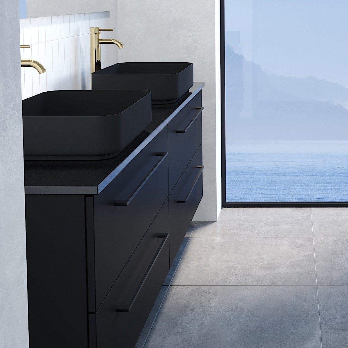 Steinkjer, Countertop, Black Glossy - 81,4 cm - MASTERSTORE - 8594175644067 - Countertop - 06-080-20-02-00 - 8594175644067