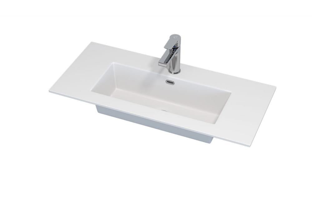 Haraldslund, Wash Basin, White Mat - 80 cm - MASTERSTORE - 8595677135633 - Wash Basin - 06 - 080 - 80 - 01 - 00 - 8595677135633