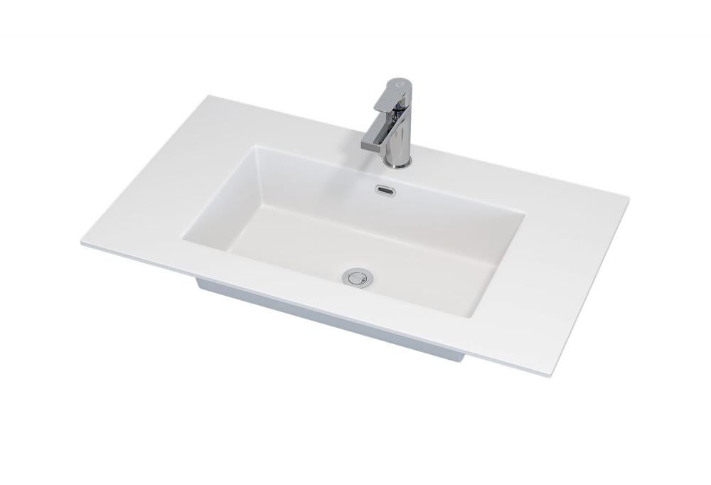Haraldslund, Wash Basin, White Mat - 80 cm - MASTERSTORE - 8595677135657 - Wash Basin - 06 - 080 - 81 - 01 - 00 - 8595677135657