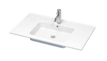 Tvättställ till badrumsmöbel - 90x46x1,5 cm - sanitetsporslin - vit - Lillehammer - Handfat - BATH DELUXE - EXCLUSIVE - 06-090-01-11-00 - BATHDELUXE SWEDEN