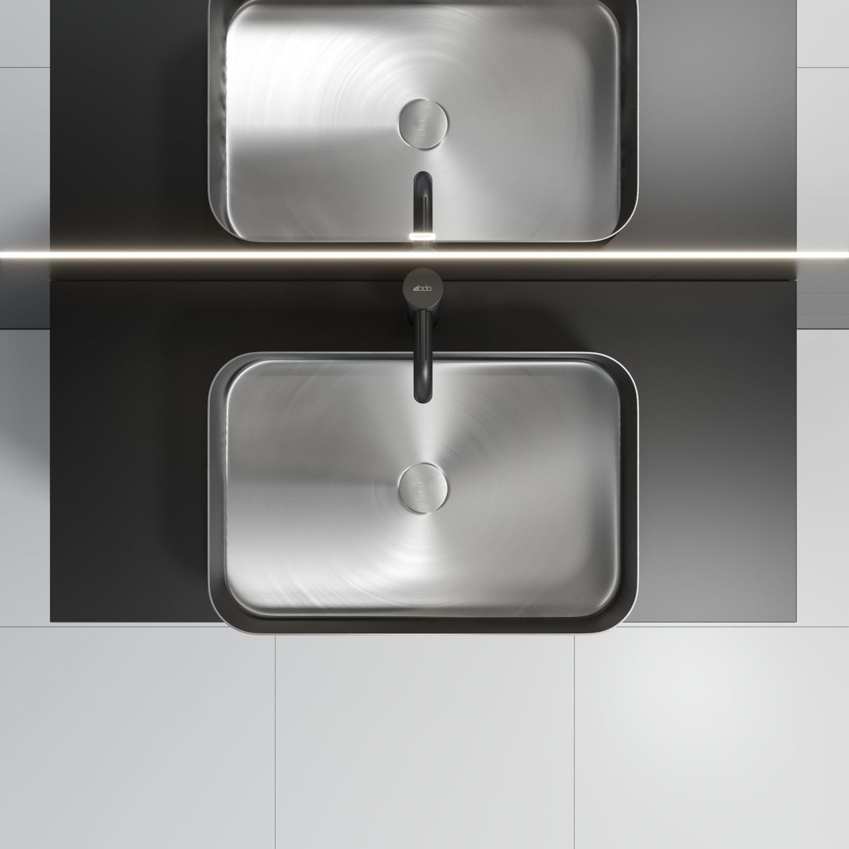 Sandvika, Countertop, Black Mat - 120 cm - MASTERSTORE - 8595677134513 - Countertop - 06 - 120 - 31 - 02 - 00 - 8595677134513