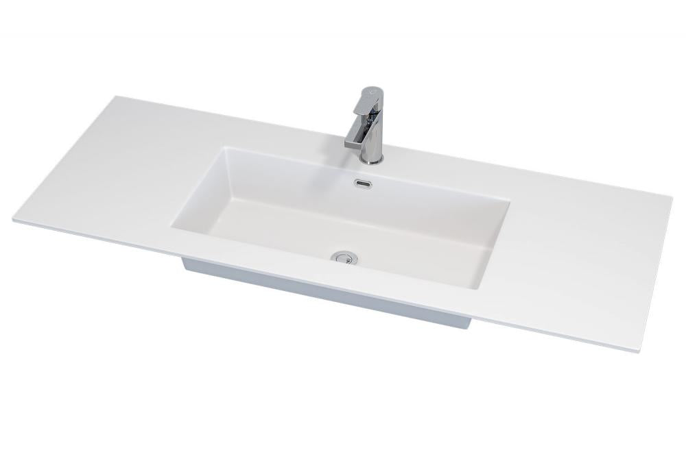 Haraldslund, Wash Basin, White Mat - 120 cm - MASTERSTORE - 8595677135688 - Wash Basin - 06 - 120 - 81 - 01 - 00 - 8595677135688
