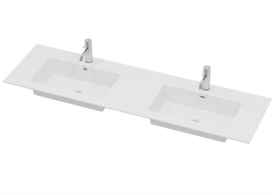 Haraldslund, Wash Basin, White Mat - 158,6 cm - MASTERSTORE - 8595677154559 - Wash Basin - 06 - 160 - 85 - 01 - 00 - 8595677154559
