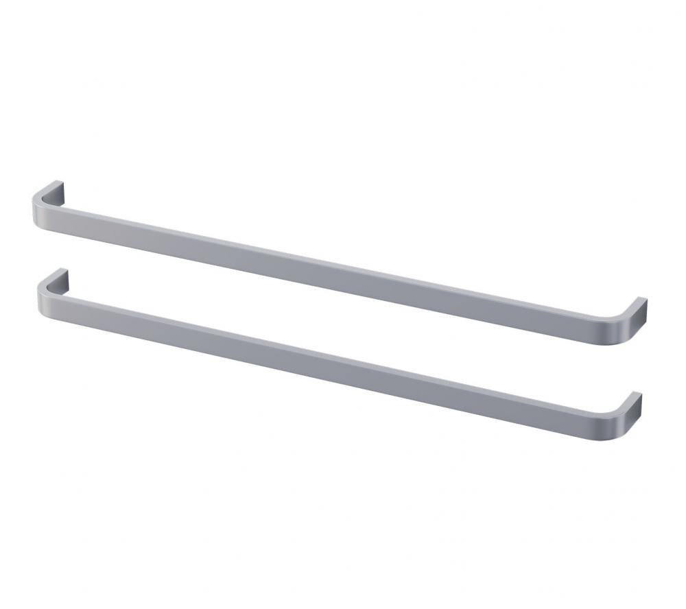 Handtag - M - 2 st, 39 cm, Borstad aluminium