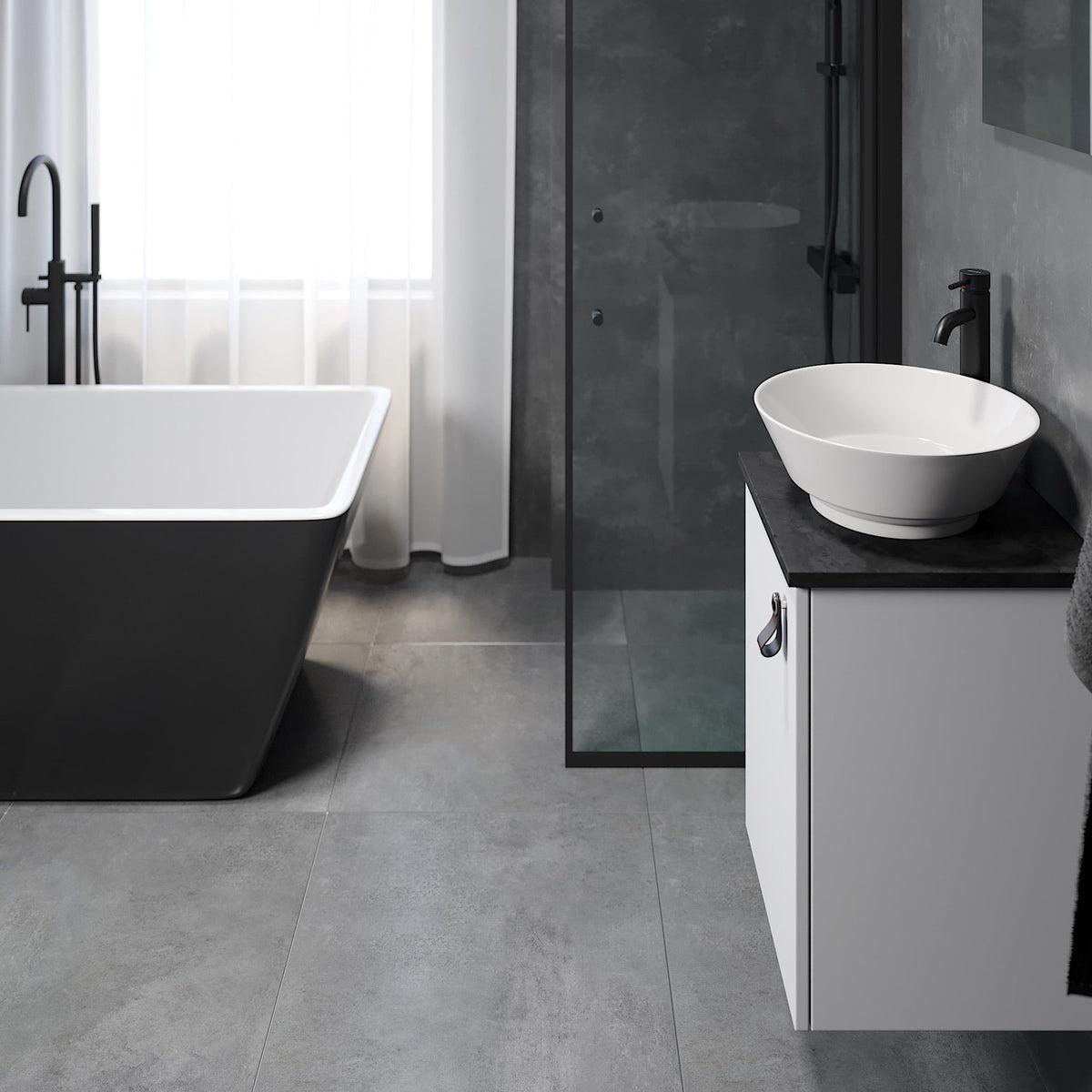 Taarnholm Badrumsmöbel m/bänkskiva och tvättställ - Tvättställsskåp - BATH DELUXE - EXCLUSIVE - 09 - 040 - 01 - 03 - 00 - BATHDELUXE SWEDEN