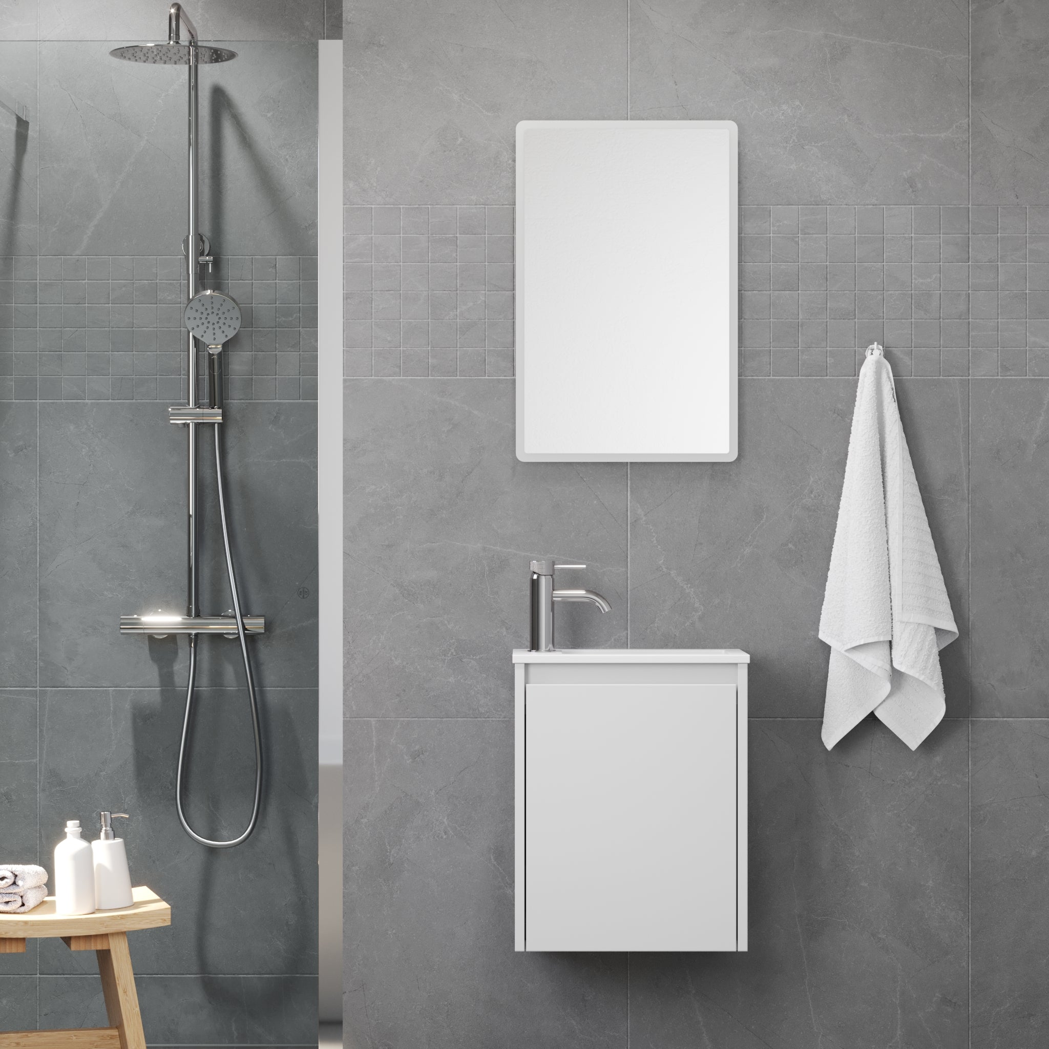 Tvättställsskåp Como - Badrumsmöbler - BATH DELUXE - BASIC - 09 - 040 - 11 - 01 - 02 - BATHDELUXE SWEDEN