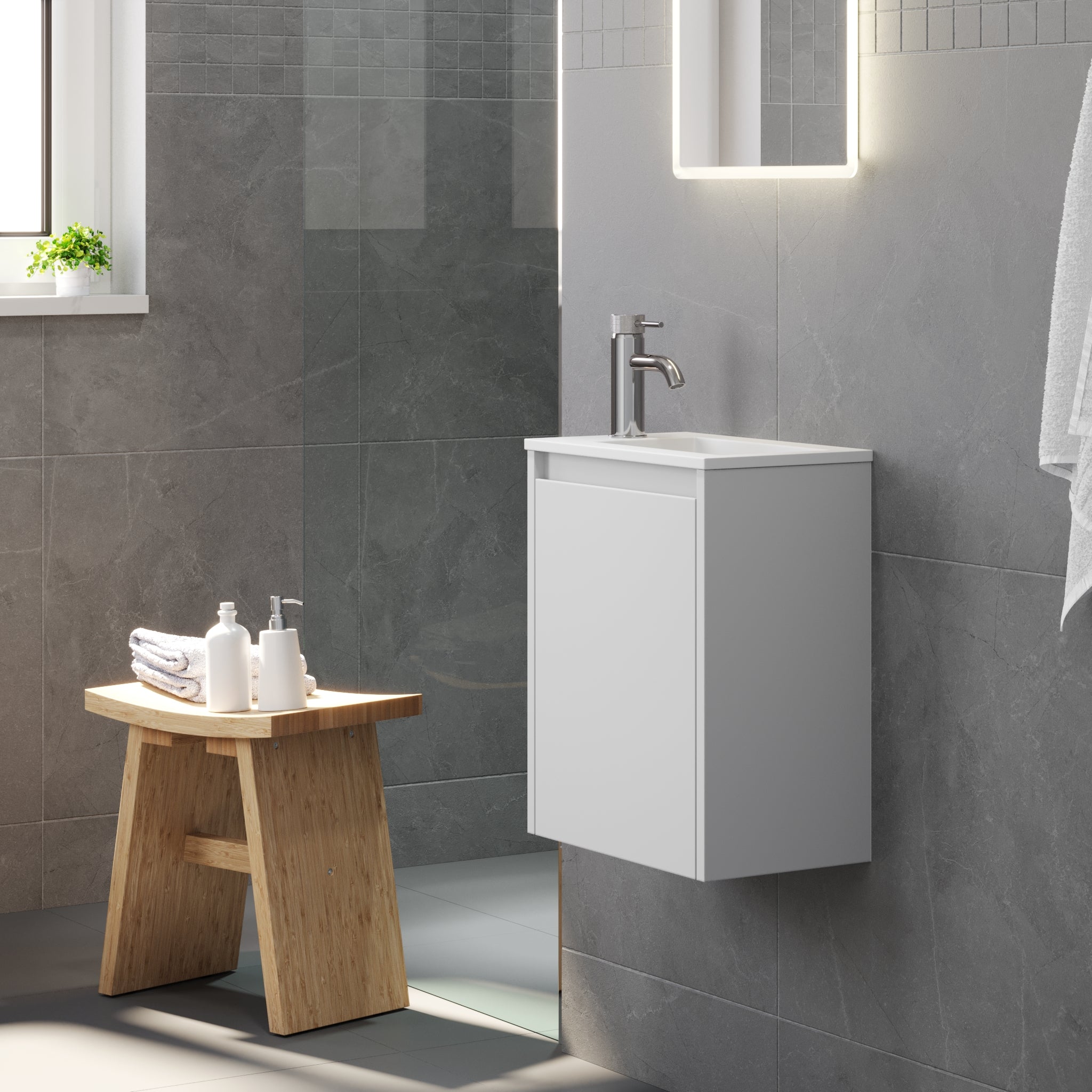 Tvättställsskåp Como - Badrumsmöbler - BATH DELUXE - BASIC - 09 - 040 - 11 - 01 - 02 - BATHDELUXE SWEDEN
