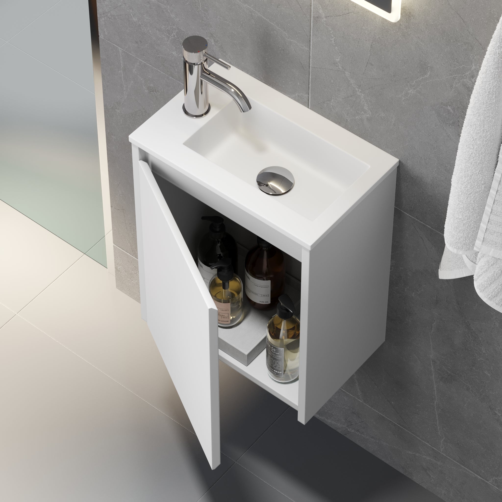 Tvättställsskåp Como - Badrumsmöbler - BATH DELUXE - BASIC - 09 - 040 - 11 - 01 - 02 - BATHDELUXE SWEDEN
