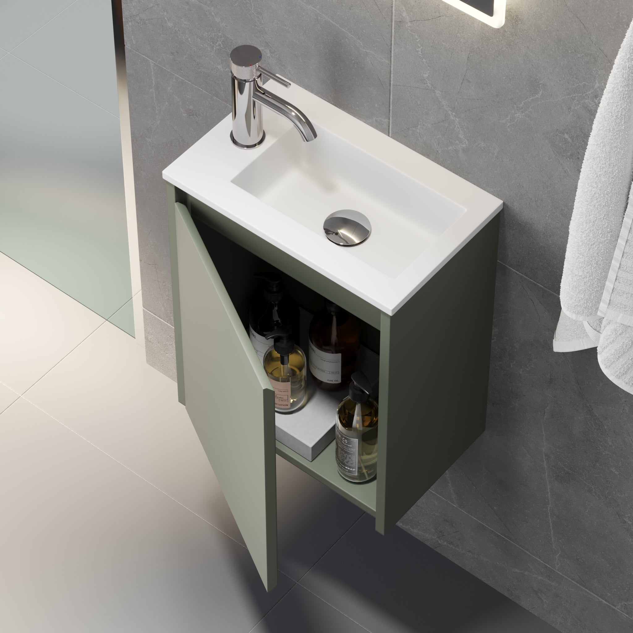 Tvättställsskåp Como - Badrumsmöbler - BATH DELUXE - BASIC - 09 - 040 - 11 - 88 - 02 - BATHDELUXE SWEDEN