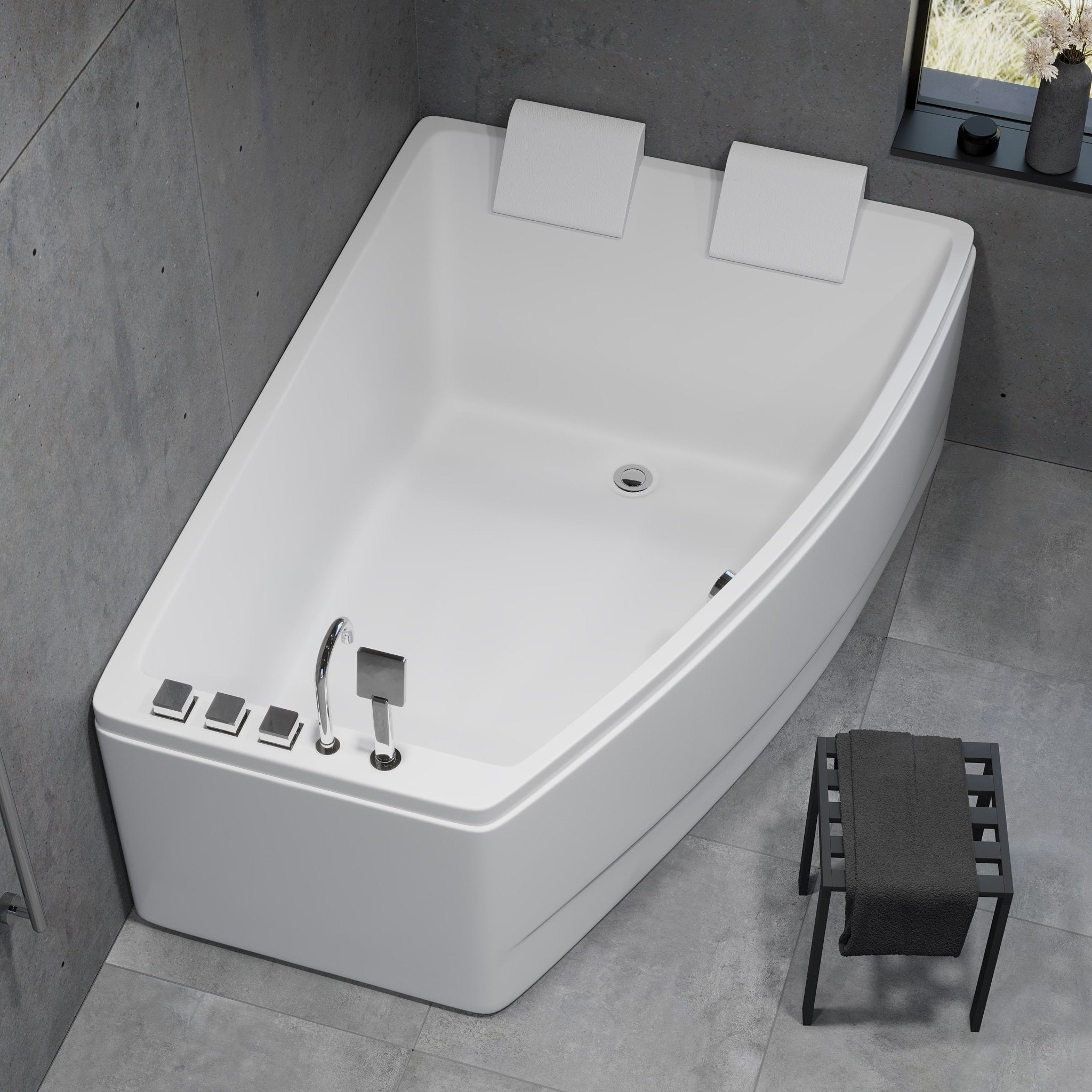 Vejlefjord, Bathtub, White Glossy - 160 cm - MASTERSTORE - 8594175640694 - Bathtub - 11 - 160 - 07 - 11 - 00 - 8594175640694