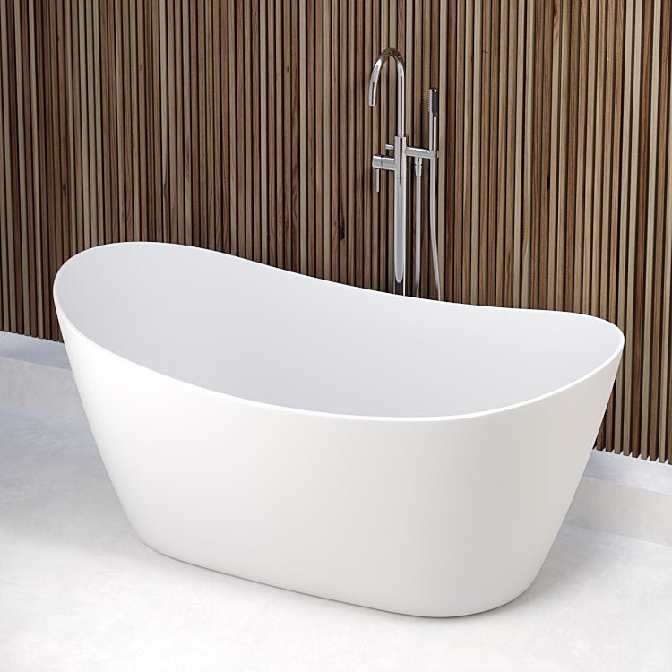 Hjerting, Bathtub, White Mat - 160 cm - MASTERSTORE - 8595677133165 - Bathtub - 11 - 160 - 13 - 01 - 00 - 8595677133165