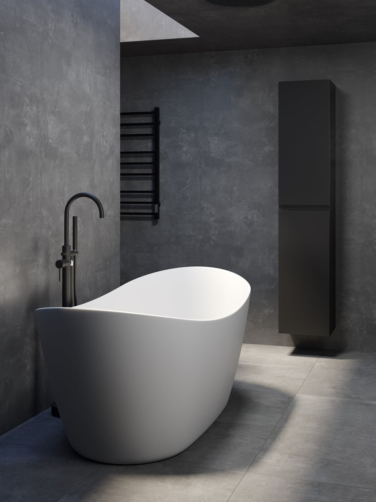 Hjerting, Bathtub, White Mat - 160 cm - MASTERSTORE - 8595677133165 - Bathtub - 11 - 160 - 13 - 01 - 00 - 8595677133165