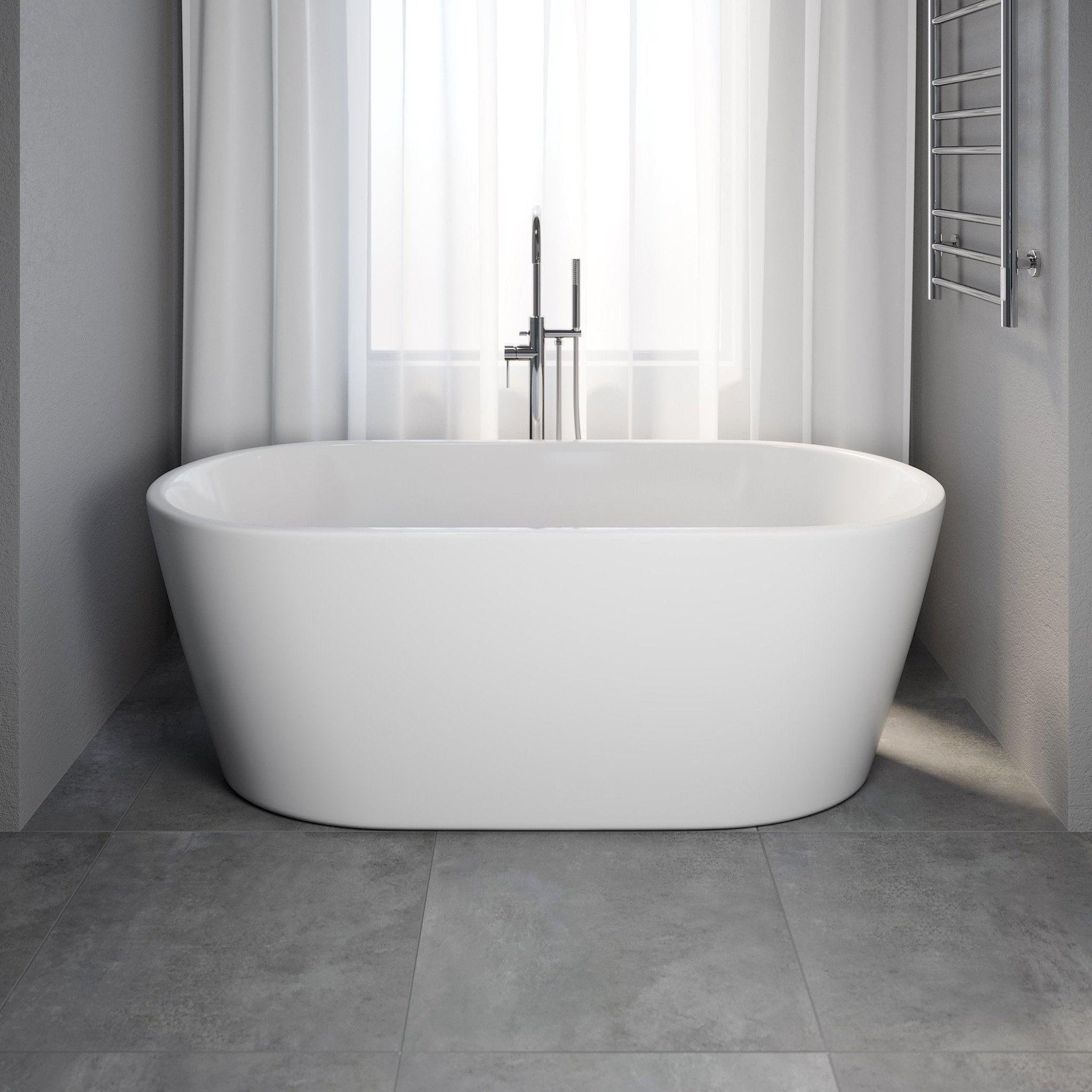 Vedbæk, Bathtub, Grey Mat - 160 cm - MASTERSTORE - 8595677116557 - Bathtub - 11 - 160 - 62 - 03 - 00 - 8595677116557