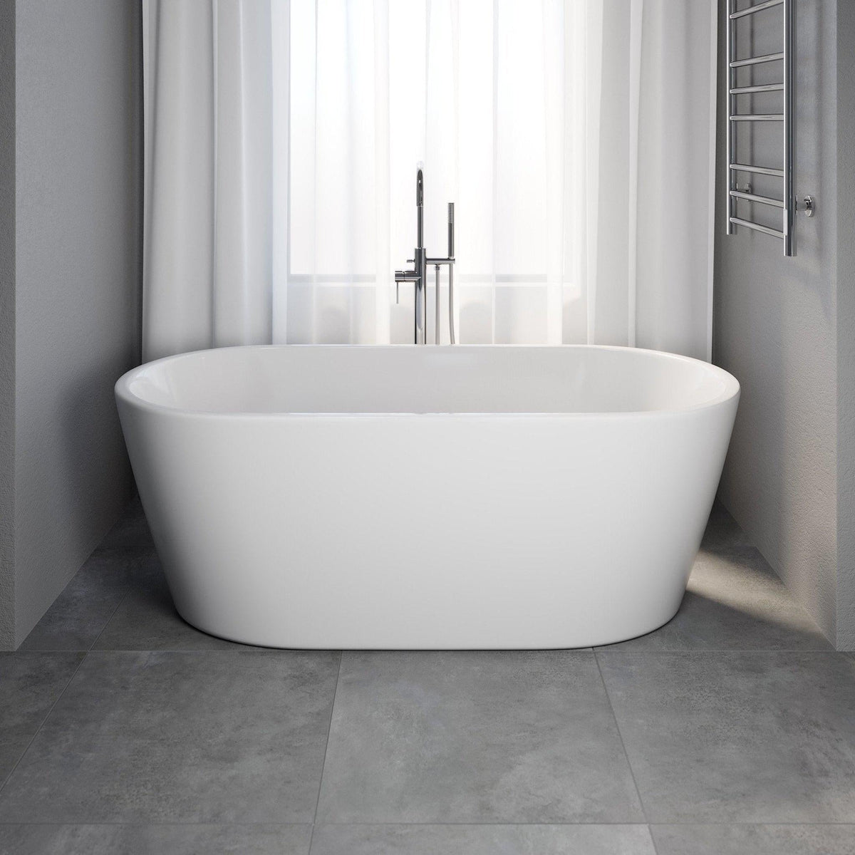 Vedbæk, Bathtub, Grey Mat - 160 cm - MASTERSTORE - 8595677116557 - Bathtub - 11 - 160 - 62 - 03 - 00 - 8595677116557
