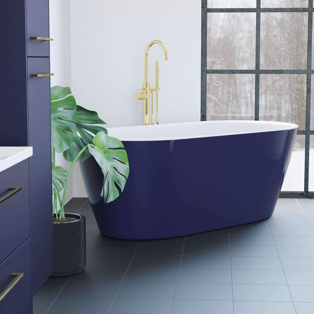 Vedbæk, Bathtub, Green Mat - 160 cm - MASTERSTORE - 8595677116571 - Bathtub - 11 - 160 - 62 - 05 - 00 - 8595677116571