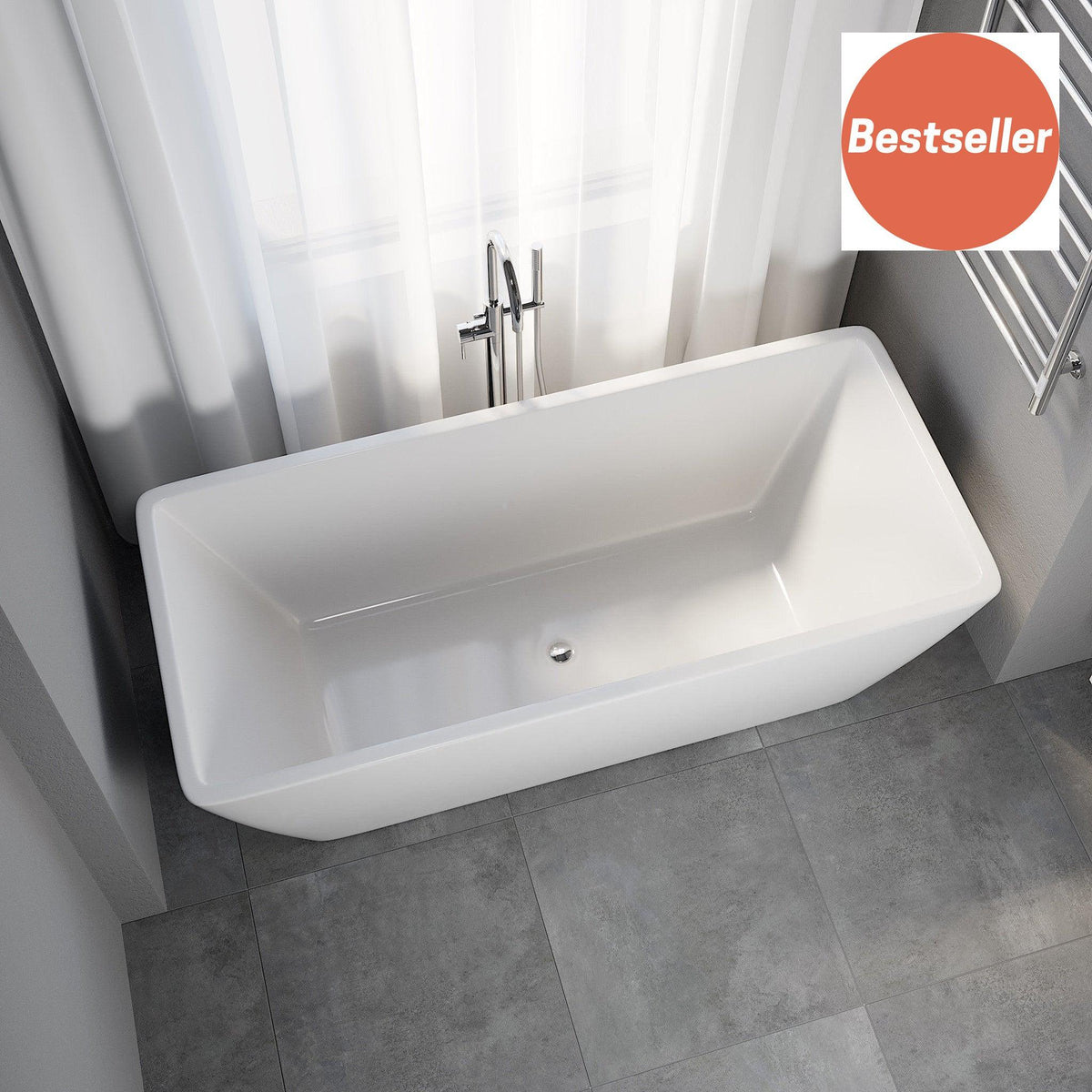 Marstal, Bathtub, Green Mat - 170 cm - MASTERSTORE - 8595677116540 - Bathtub - 11 - 170 - 61 - 05 - 00 - 8595677116540