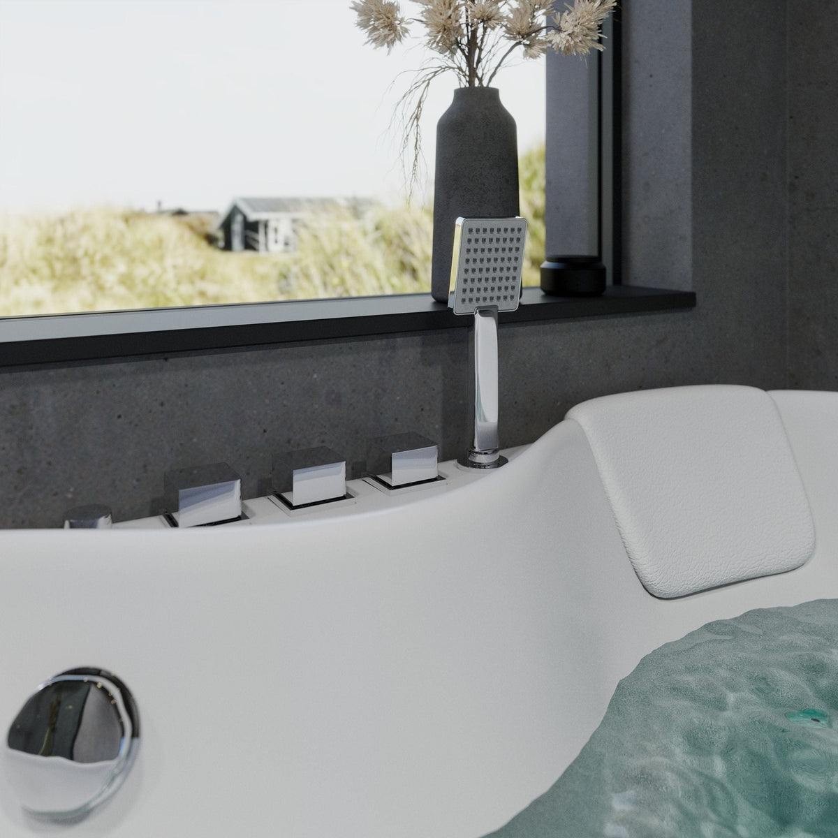 Ærø, Whirpool, White Glossy - 150 cm - MASTERSTORE - 8594175643916 - Whirpool - 12 - 150 - 13 - 11 - 00 - 8594175643916