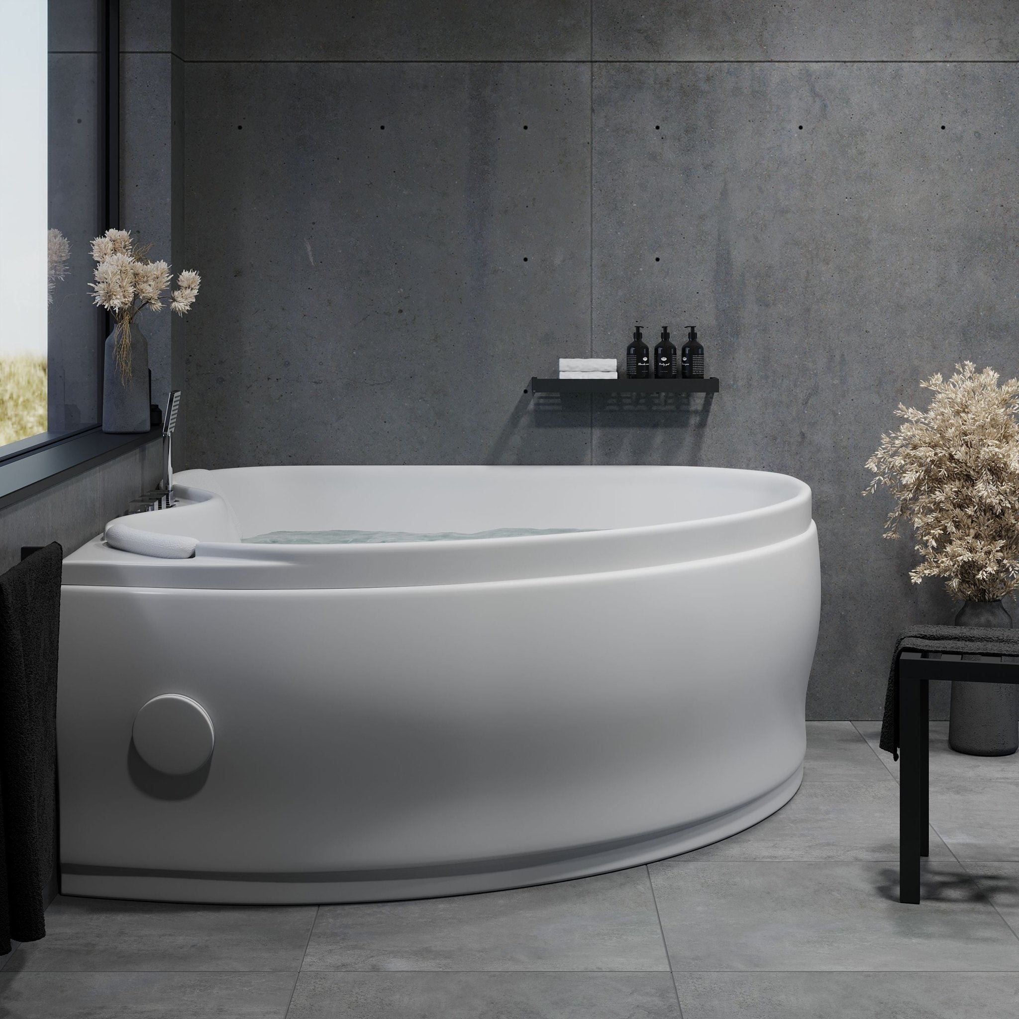 Ærø, Whirpool, White Glossy - 150 cm - MASTERSTORE - 8594175643916 - Whirpool - 12-150-13-11-00 - 8594175643916