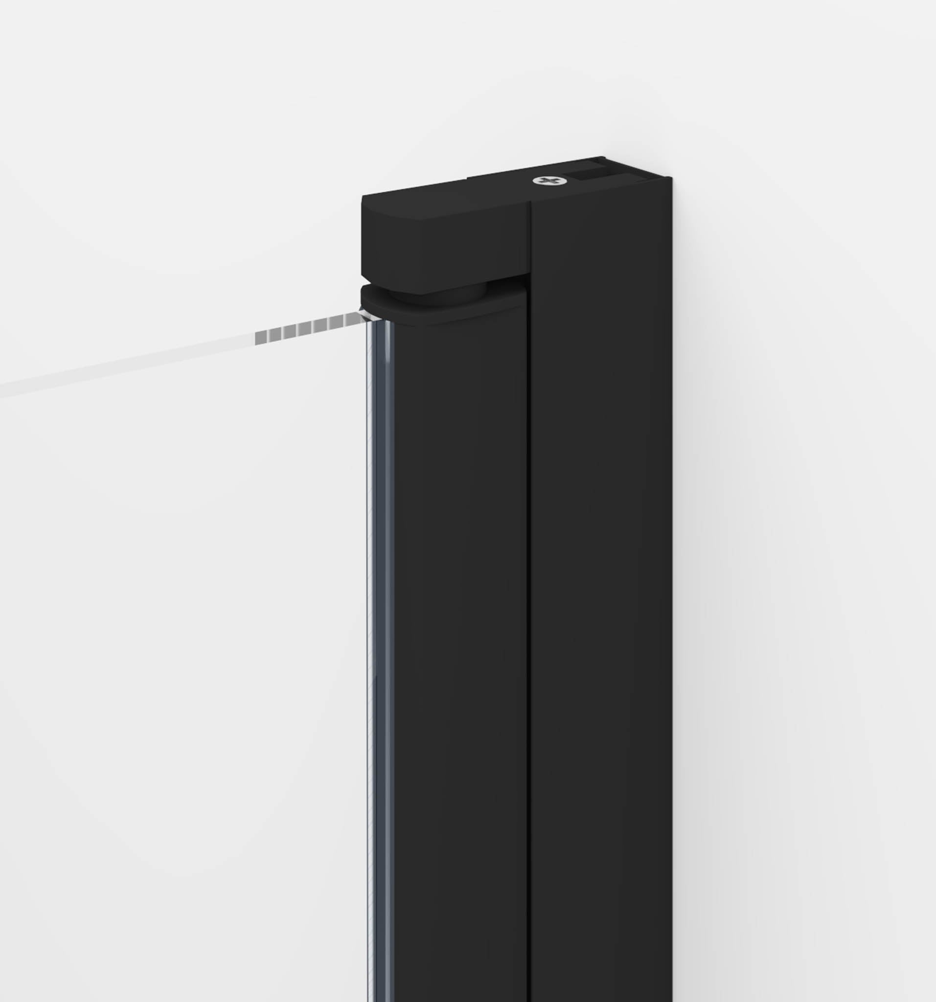 Sandefjord, Shower Enclosure, Black Mat - 80 cm - MASTERSTORE - 8595677176278 - Shower Enclosure - 15 - 080 - 02 - 02 - 00 - 8595677176278