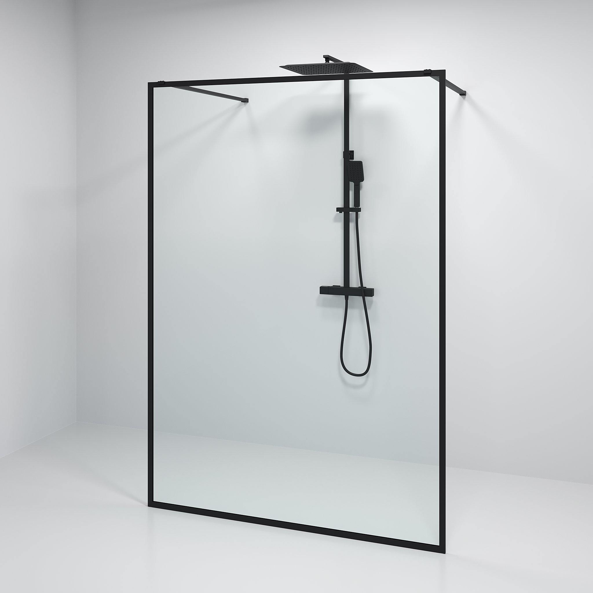 Gotland, Shower Wall, Black Mat - 140 cm - MASTERSTORE - 8595677133479 - Shower Wall - 15 - 140 - 20 - 02 - 00 - 8595677133479