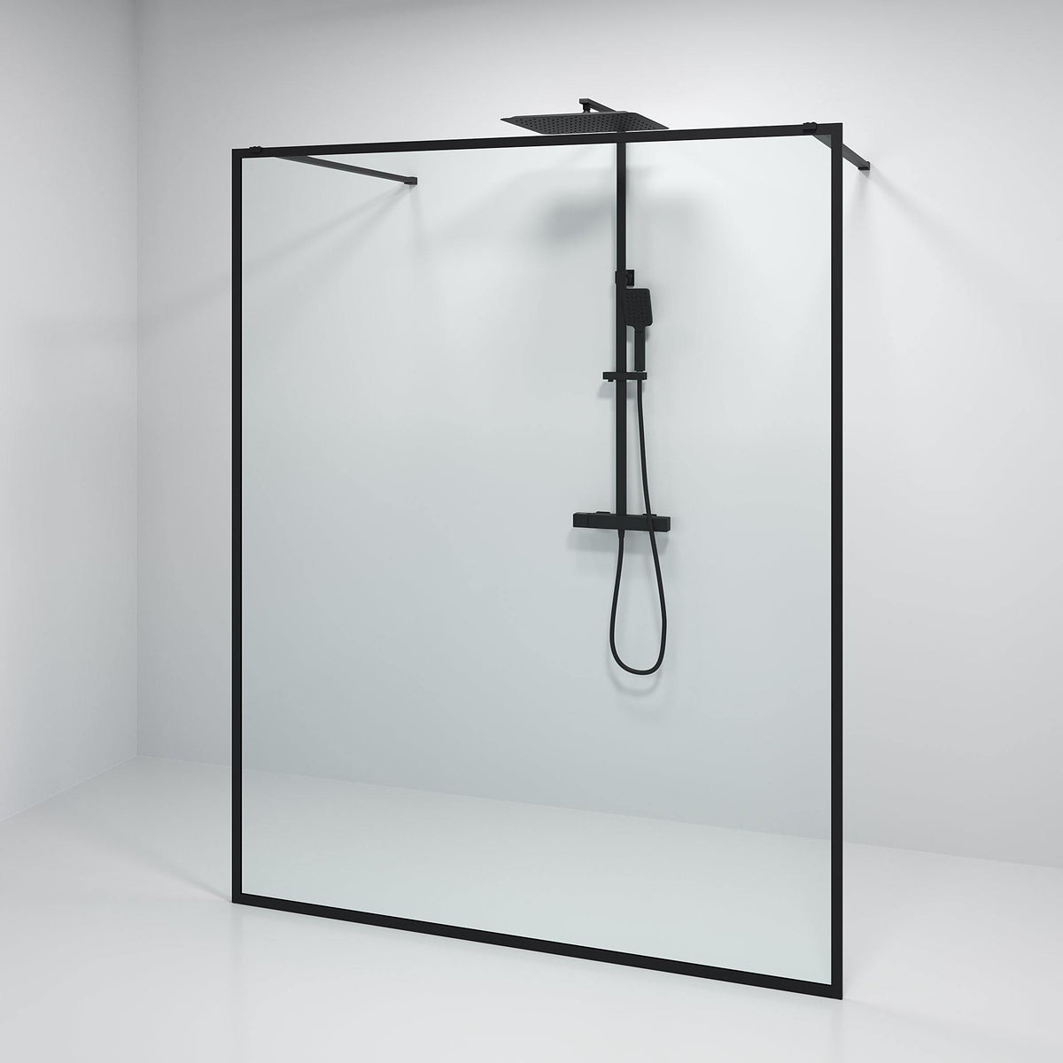 Gotland, Shower Wall, Black Mat - 140 cm - MASTERSTORE - 8595677133479 - Shower Wall - 15 - 140 - 20 - 02 - 00 - 8595677133479