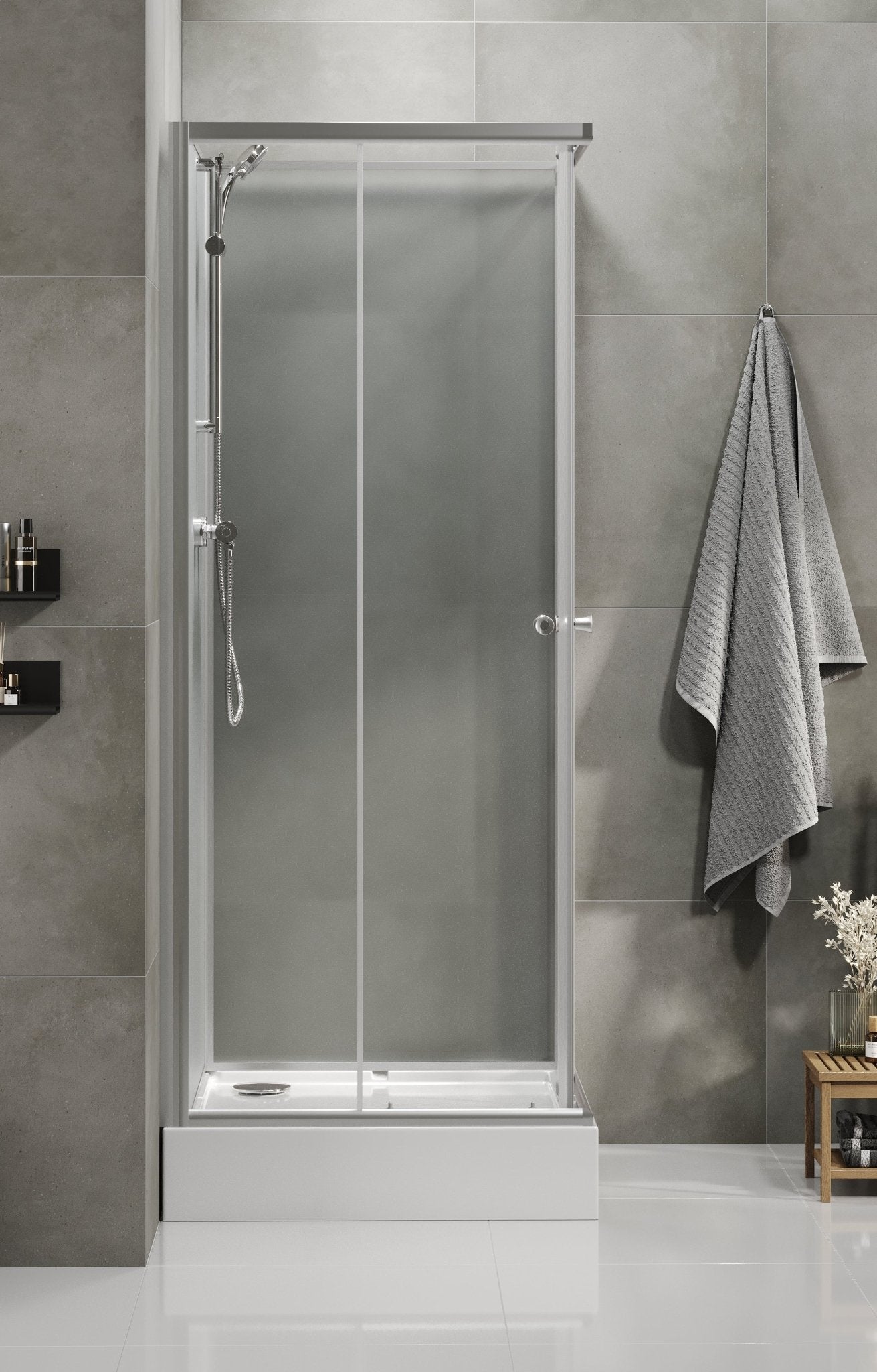 Dayton fyrkantig duschkabin - Duschkabiner - BATH DELUXE - BASIC - 20 - 080 - 15 - 67 - 02 - BATHDELUXE SWEDEN