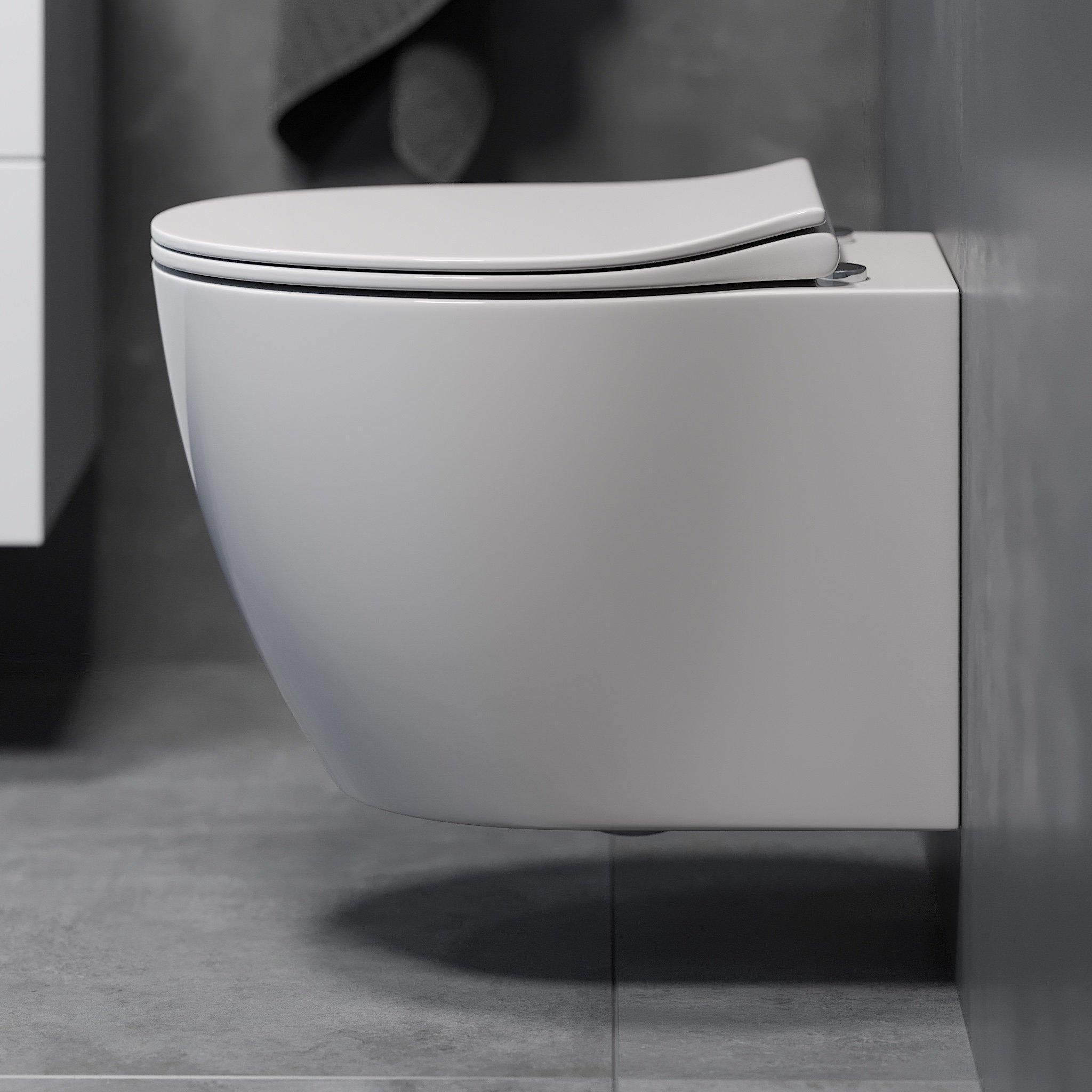 Ikornes Vägghängd Toalett, Rundad, vit - Vägghängda toaletter - BATH DELUXE - EXCLUSIVE - 23 - 036 - 01 - 11 - 00 - BATHDELUXE SWEDEN