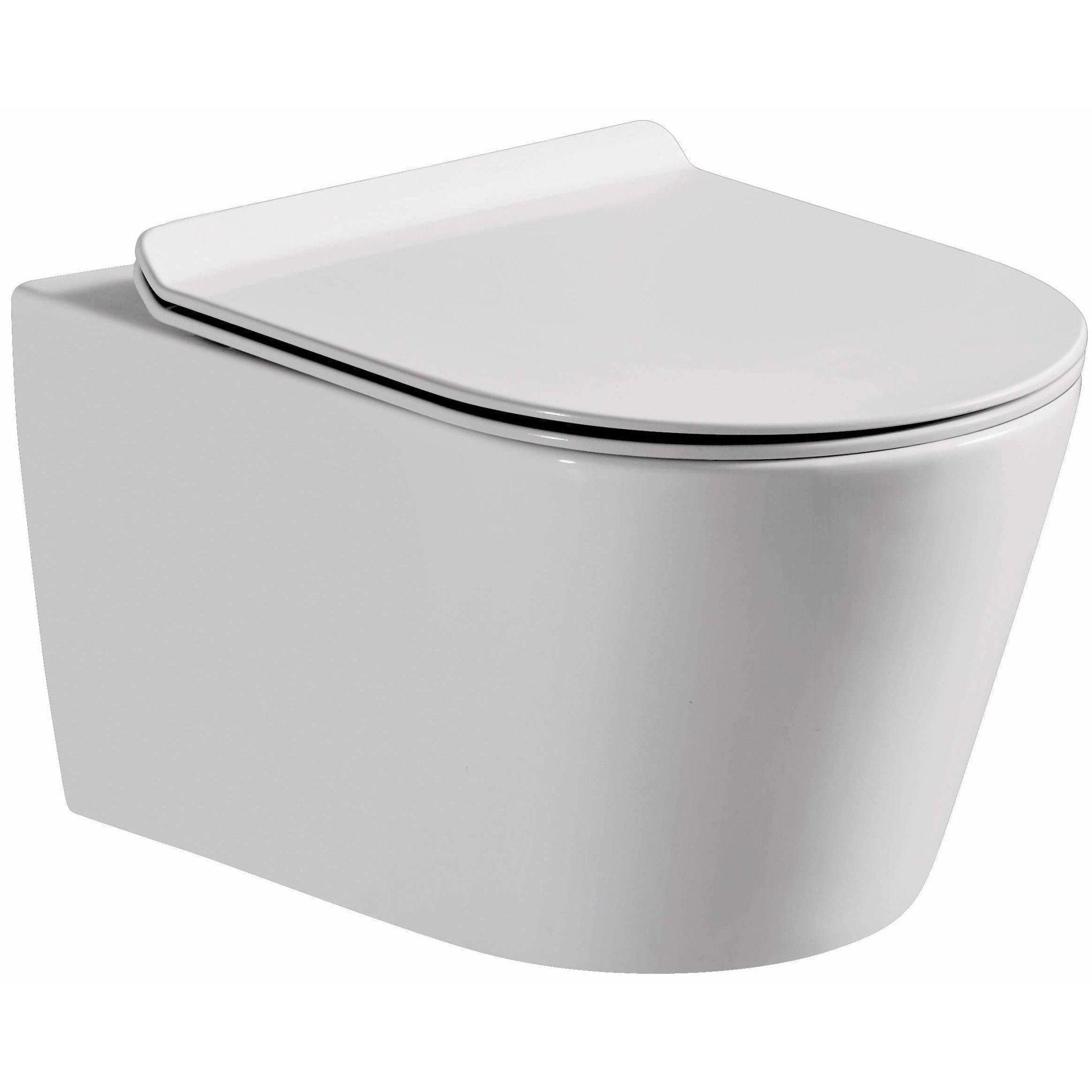 Viksdalen, Vägghängd toalett, Vit Blank - 37 cm - Toalett vägghängd - BATH DELUXE - EXCLUSIVE - 23-037-04-11-00 - BATHDELUXE SWEDEN