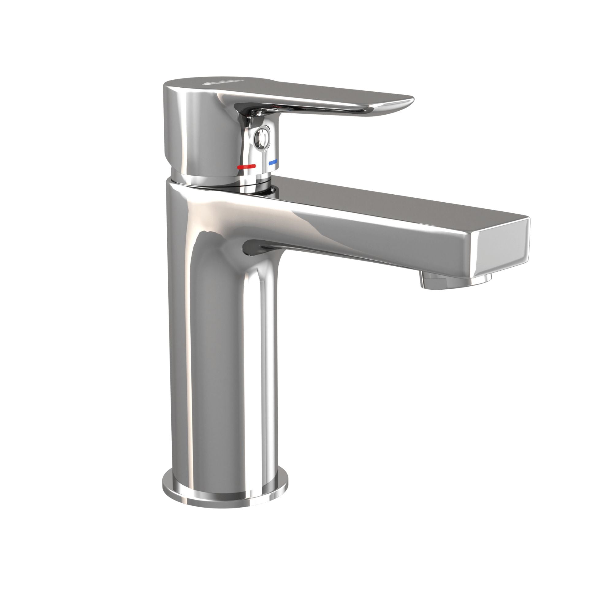 Square washbasin faucet 15.9 cm - chrome - Næsby - MASTERSTORE - 8595677128642 - Washbasin Mixers - 28-005-04-60-04 - 8595677128642