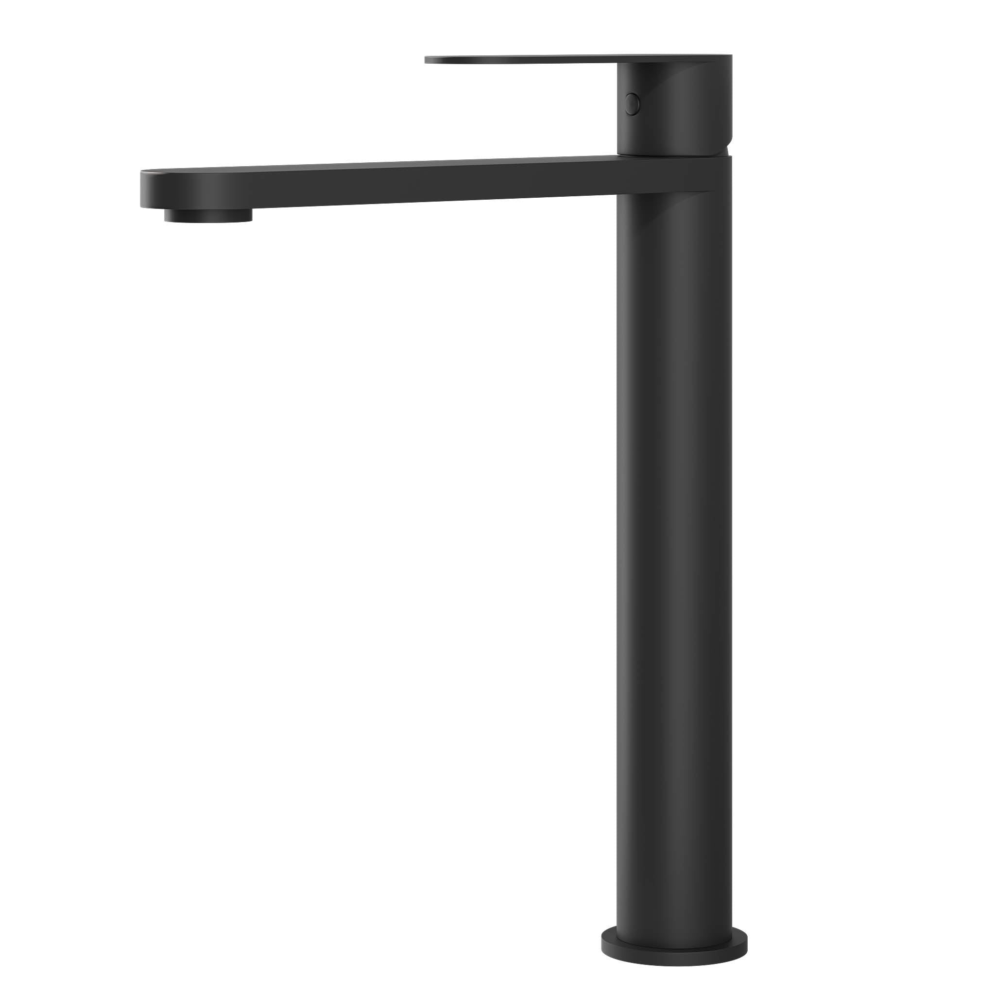 Tvättställsblandare i modern design - hög modell 27,3 cm - mattsvart - Tårnby